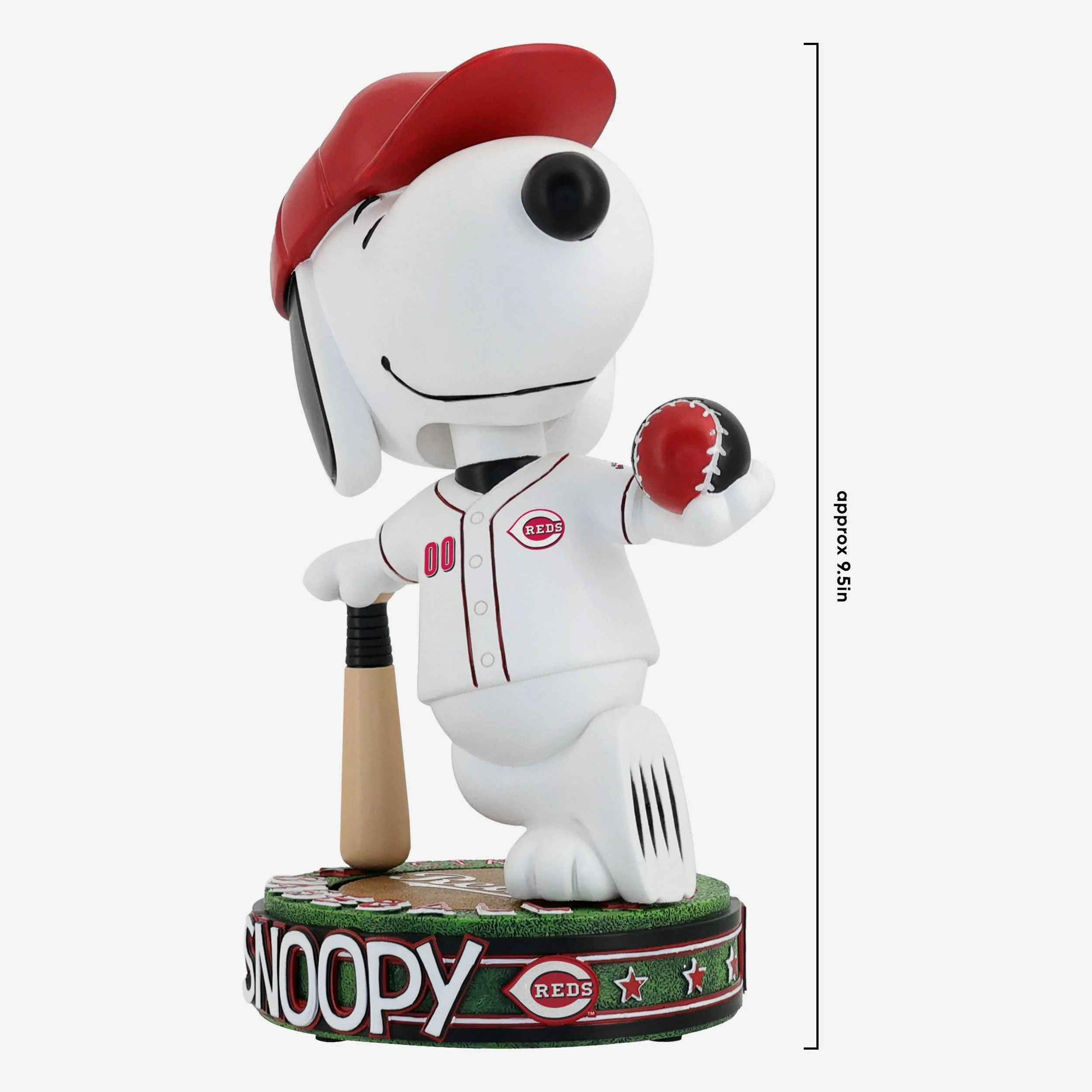 Cincinnati Reds Snoopy Peanuts Batter Up Bighead Bobblehead - Image 4