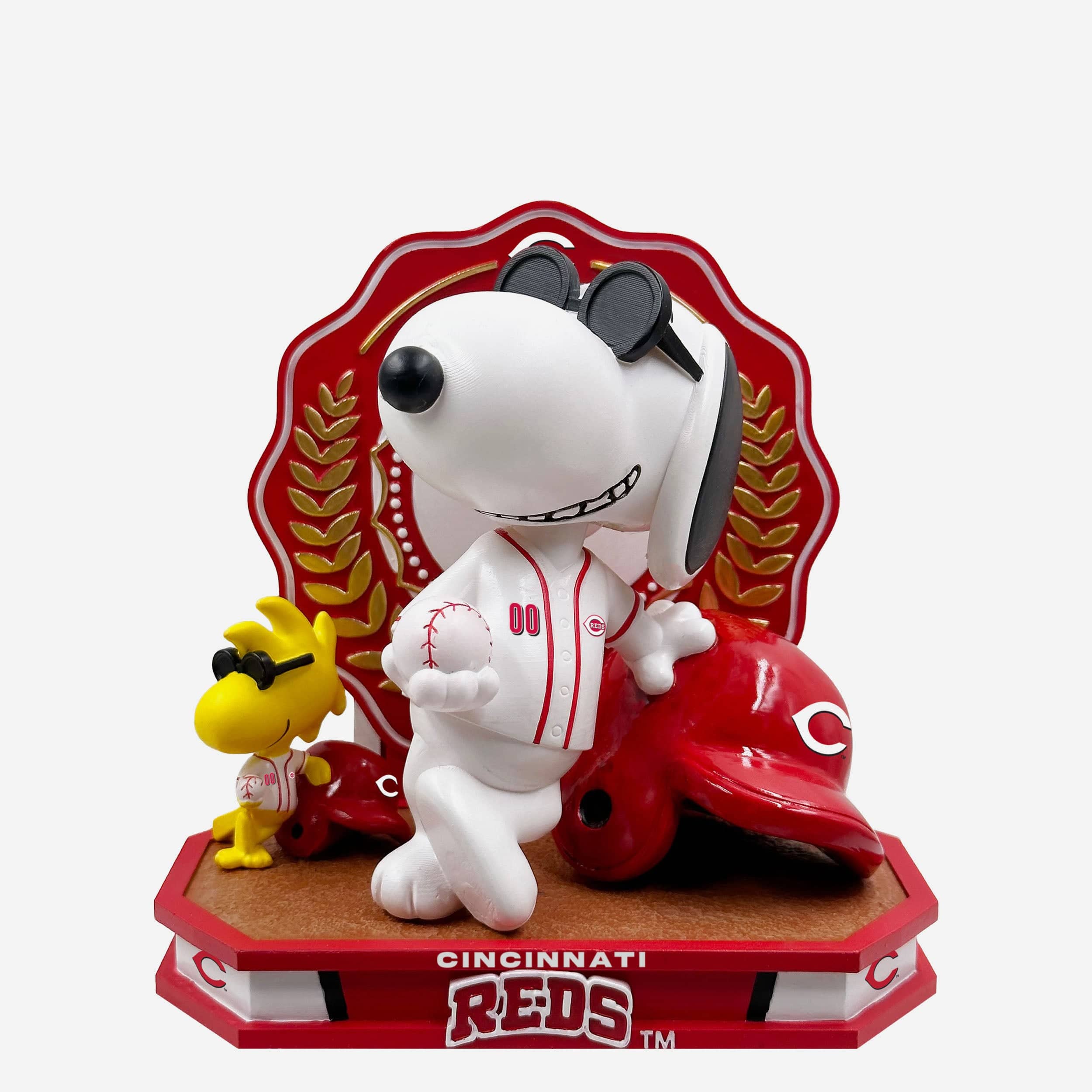 Cincinnati Reds Snoopy & Woodstock Joe Cool Peanuts Dual Bobblehead