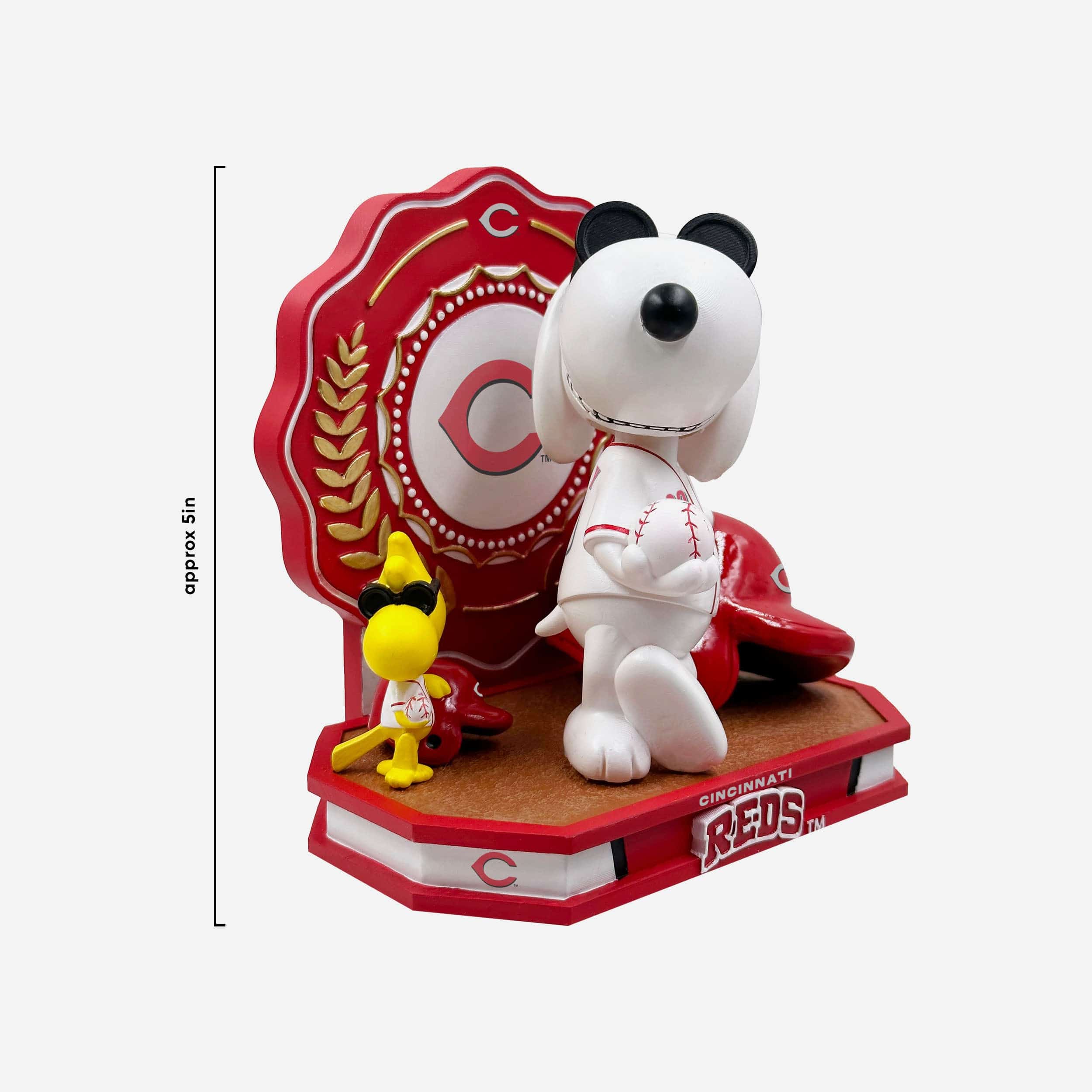 Cincinnati Reds Snoopy & Woodstock Joe Cool Peanuts Dual Bobblehead - Image 4