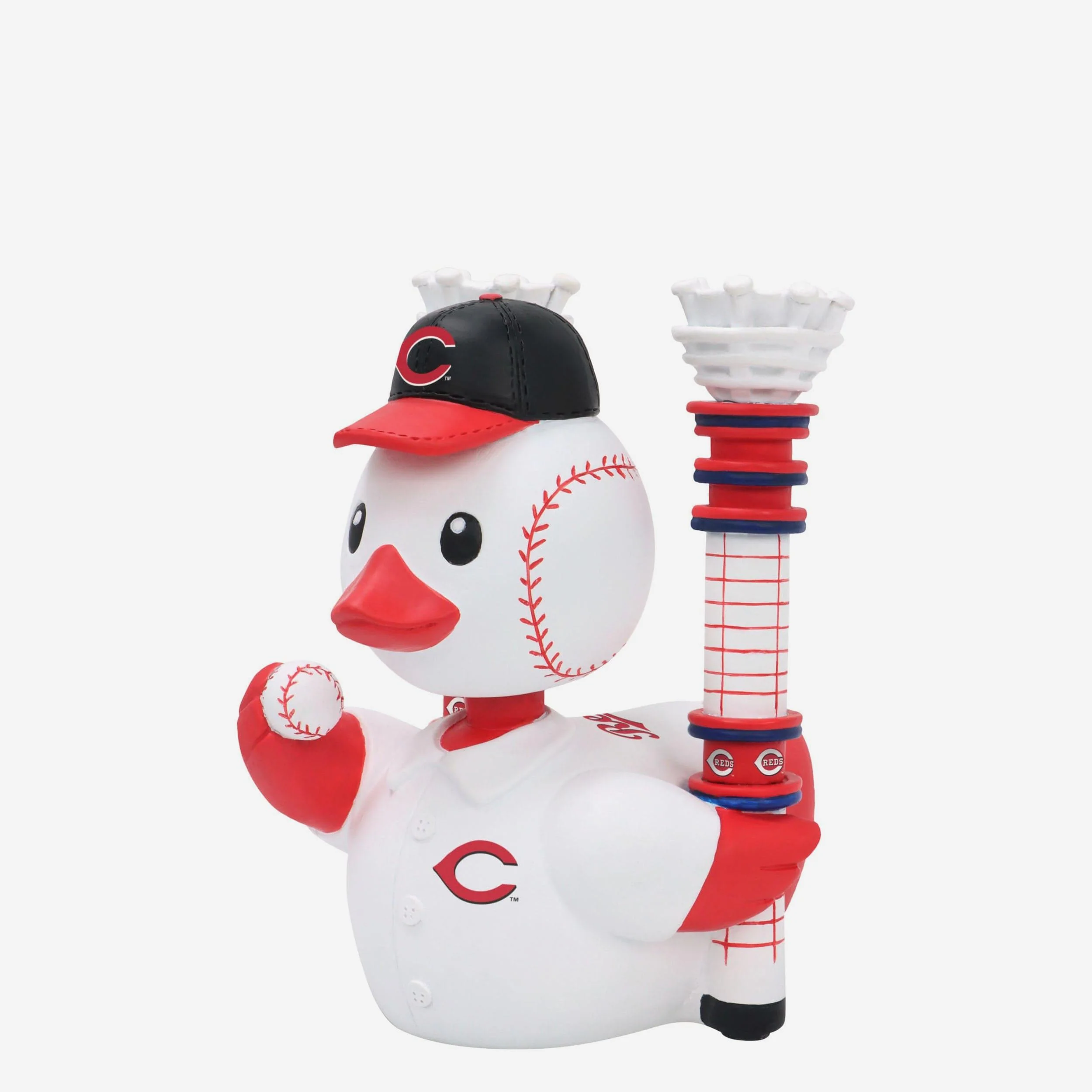 Cincinnati Reds Superfan Bobble Duck Mini Bobblehead - Image 4