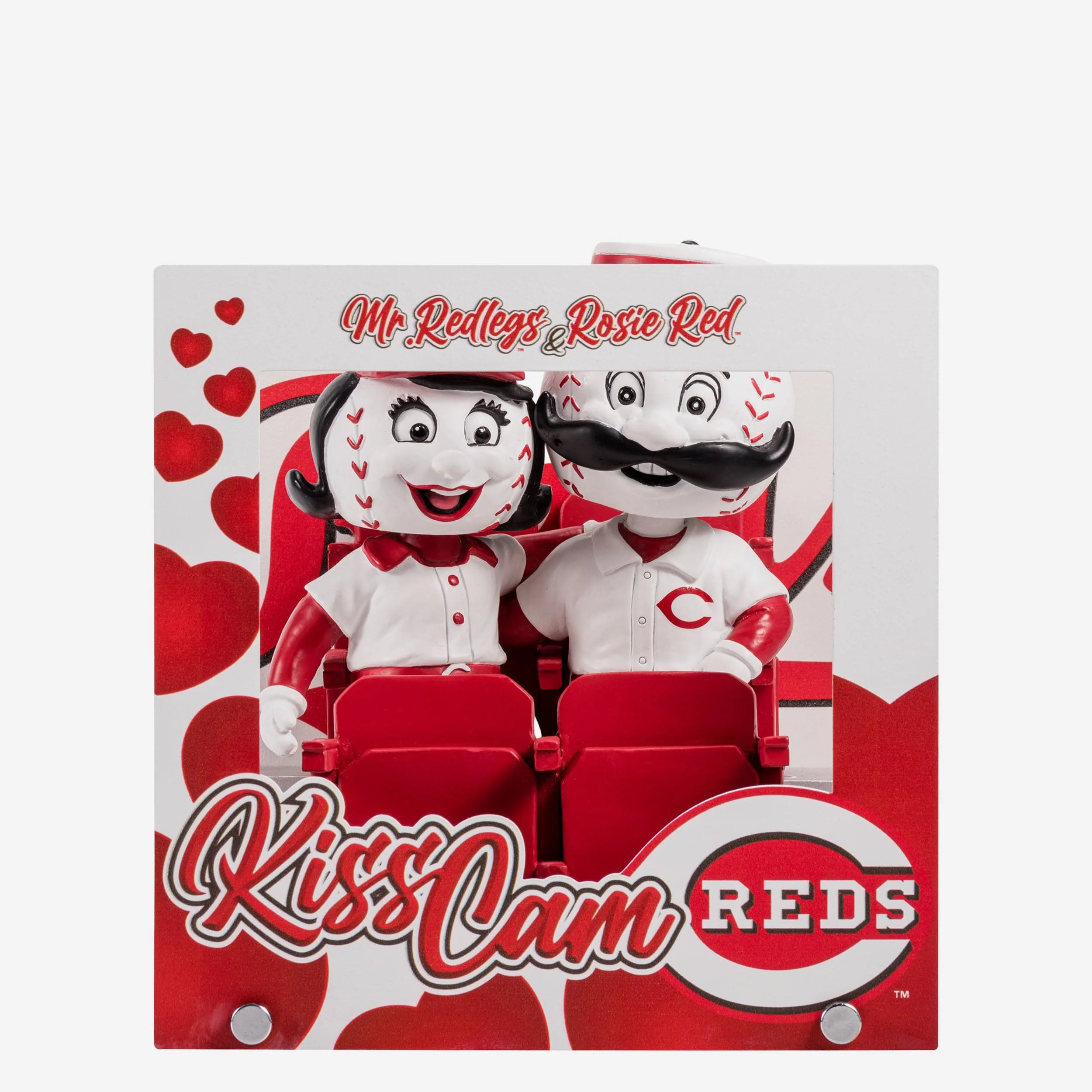 Cincinnati Reds Valentines Day Dual Mascot Bobblehead
