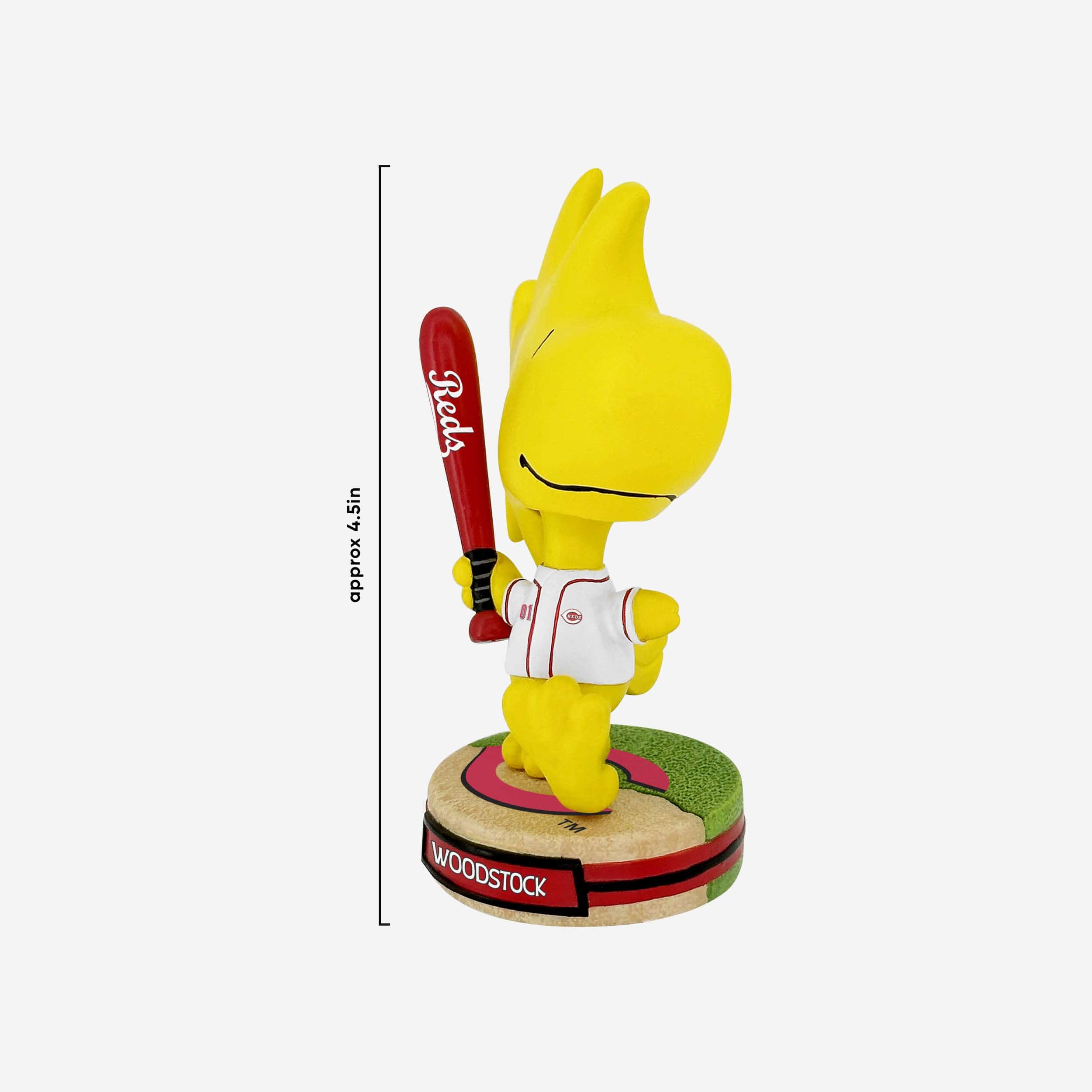Cincinnati Reds Woodstock Peanuts Mini Bighead Bobblehead - Image 4