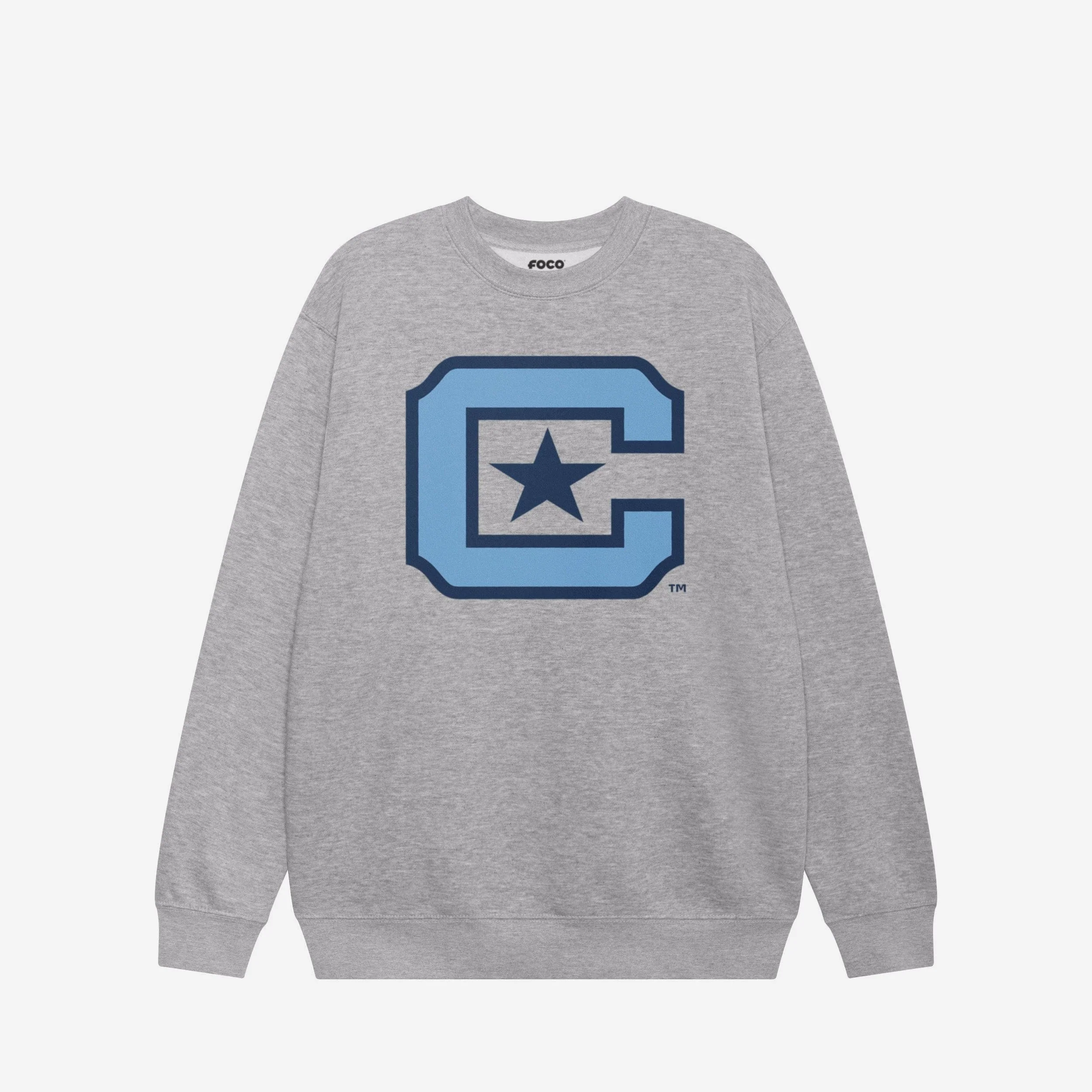 Citadel Bulldogs Primary Logo Crew Neck Sweatshirt