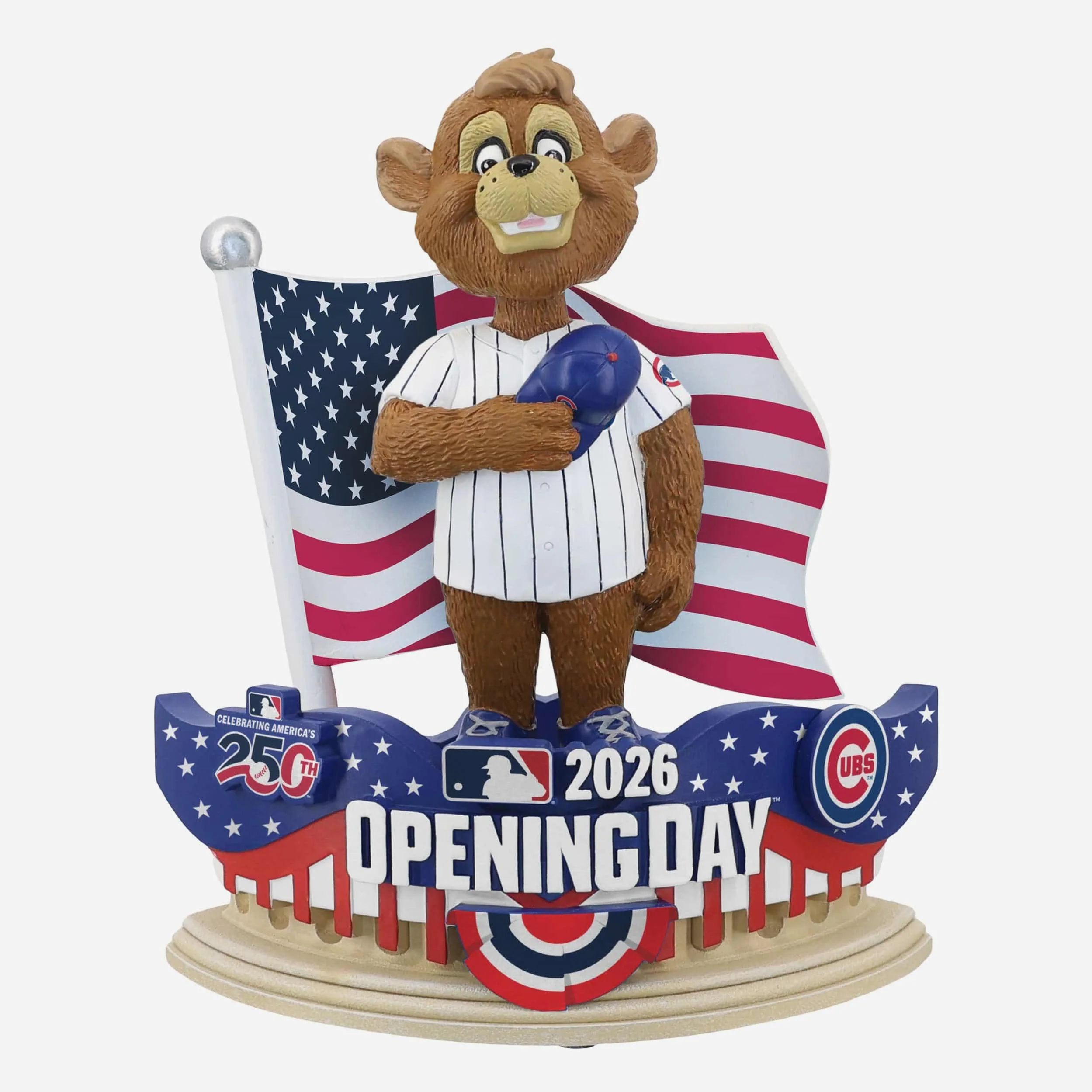 Clark Chicago Cubs 2026 Opening Day Mascot Bobblehead