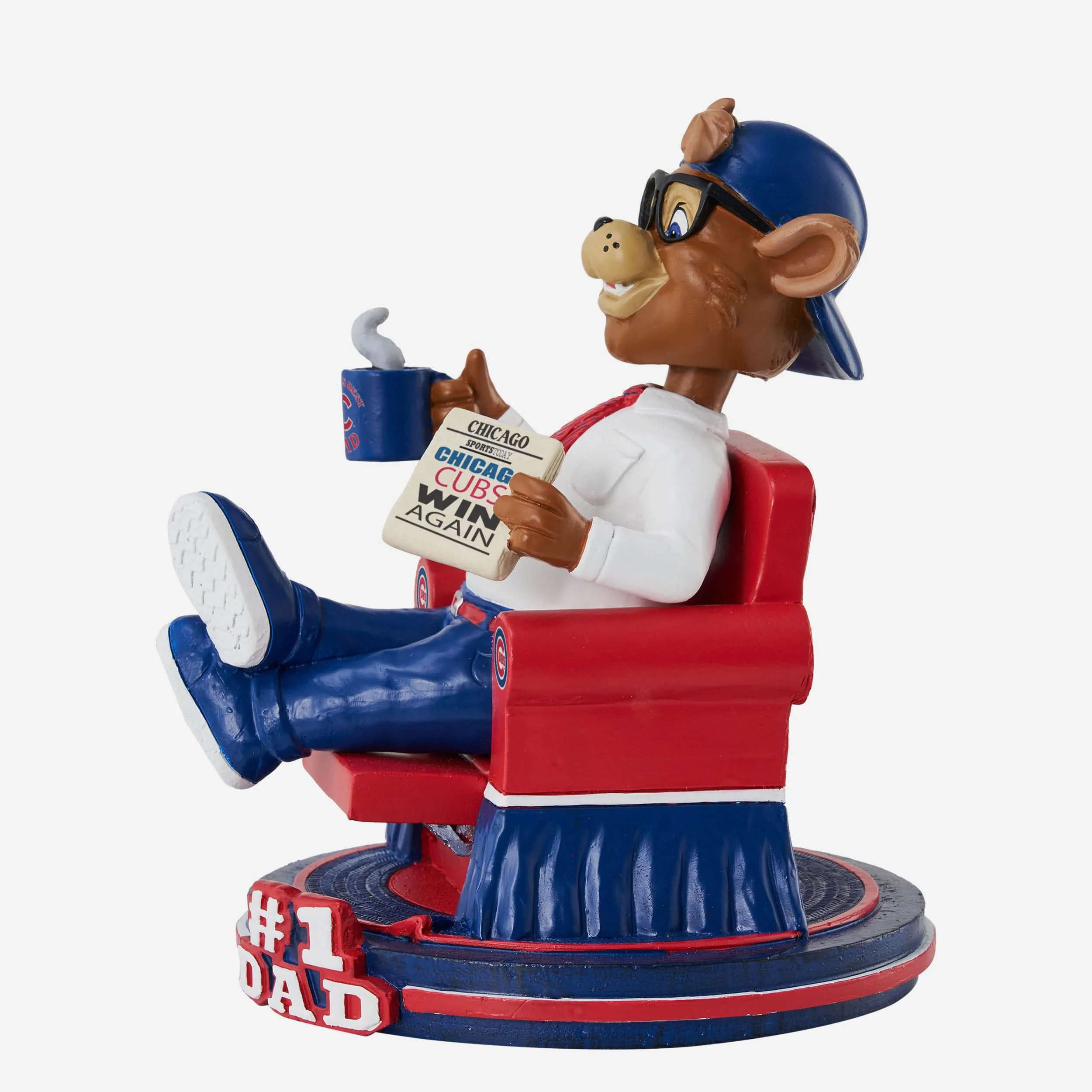 Clark Chicago Cubs No 1 Dad Mascot Bobblehead - Image 4