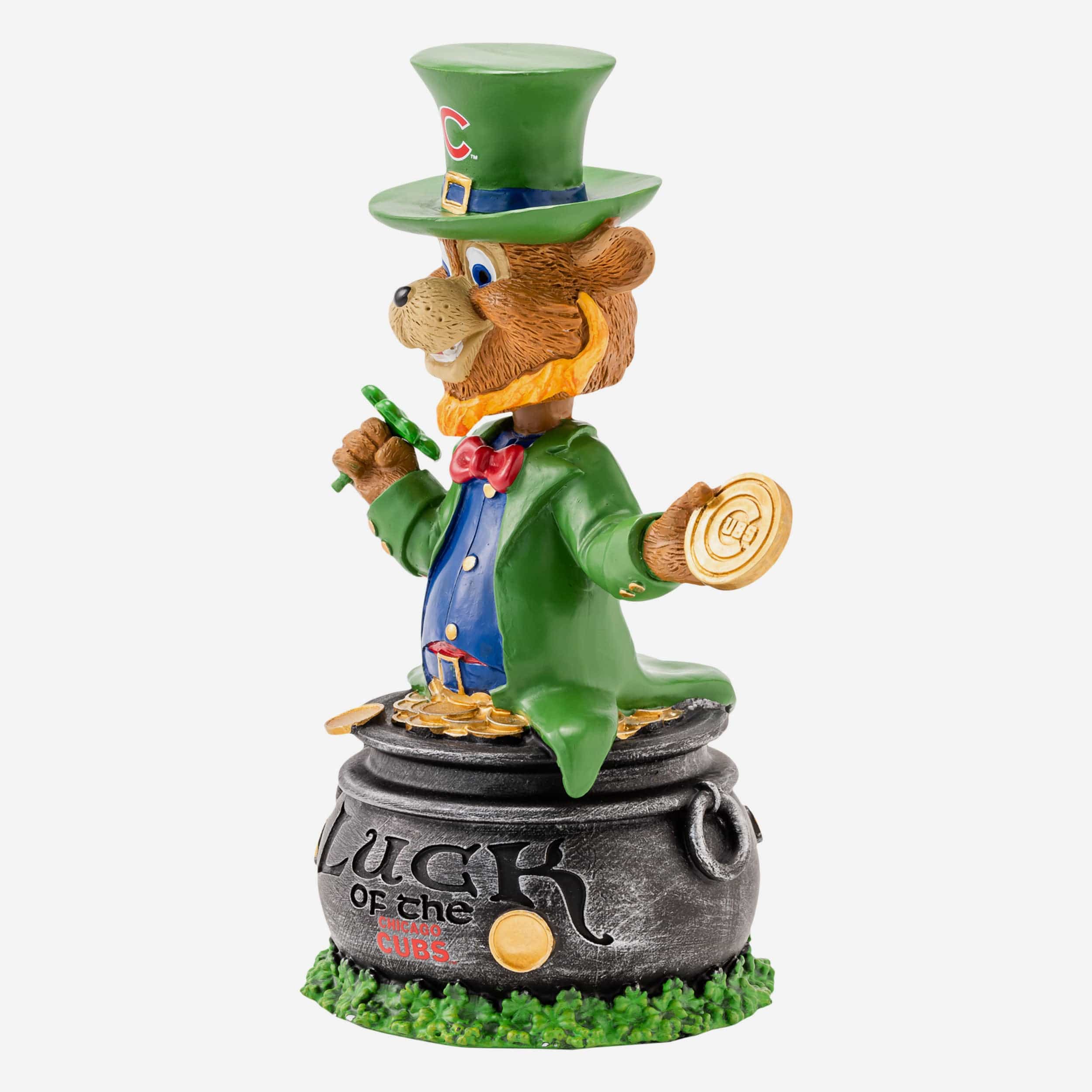 Clark Chicago Cubs Saint Patricks Day Mascot Bobblehead - Image 4