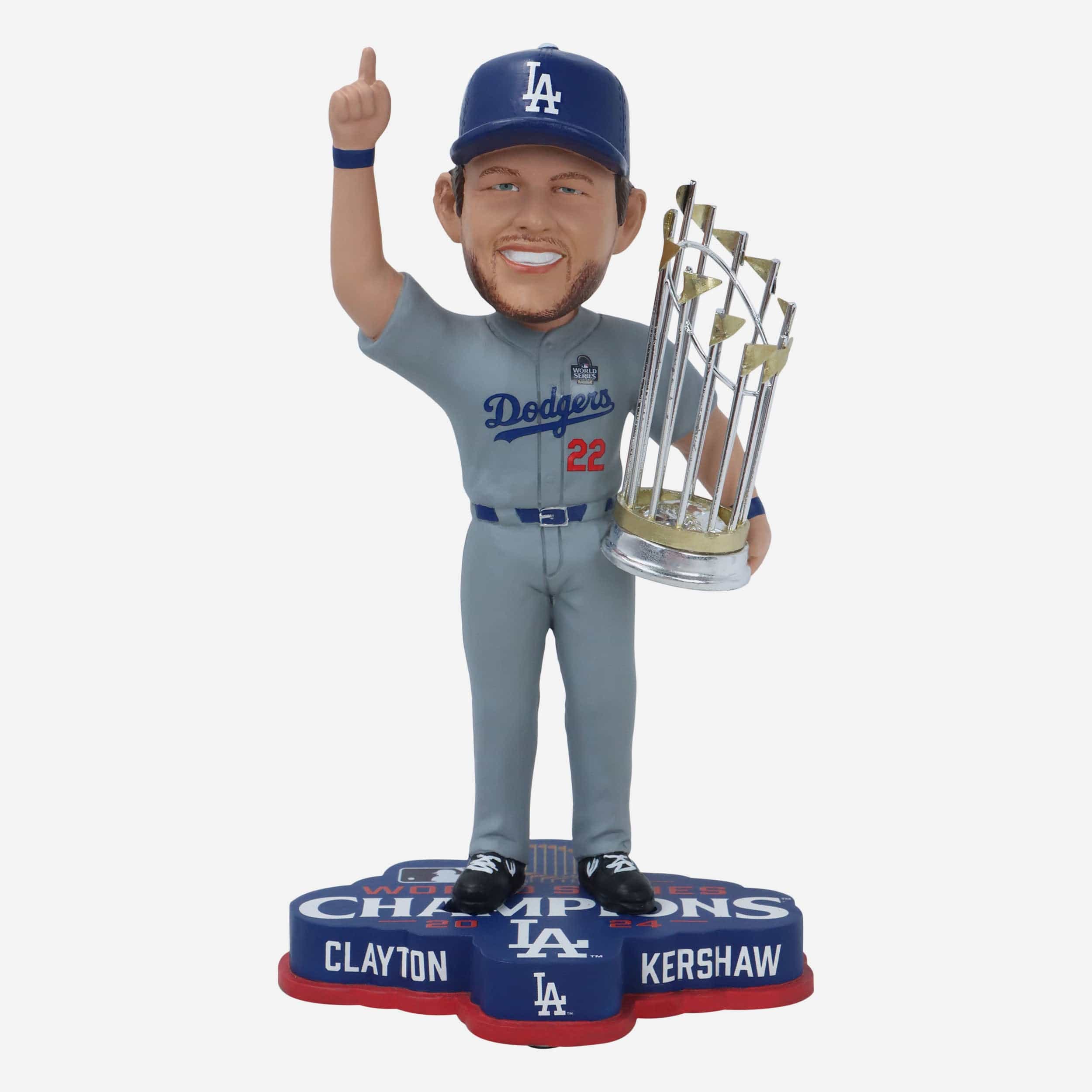 Clayton Kershaw Los Angeles Dodgers 2024 World Series Champions Bobblehead