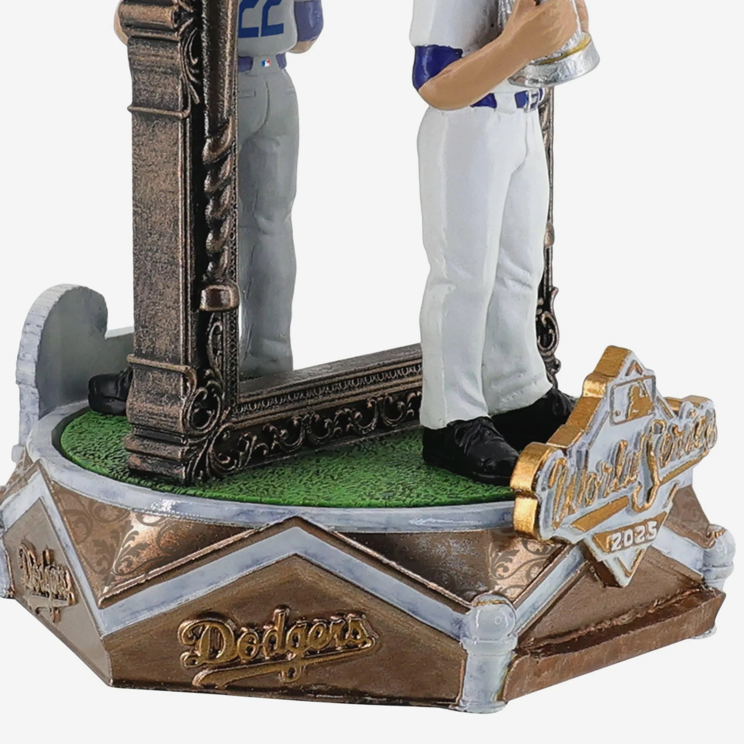Clayton Kershaw Los Angeles Dodgers 2025 Back To Back World Series Champions Dual Spinner Bobblehead - Image 3