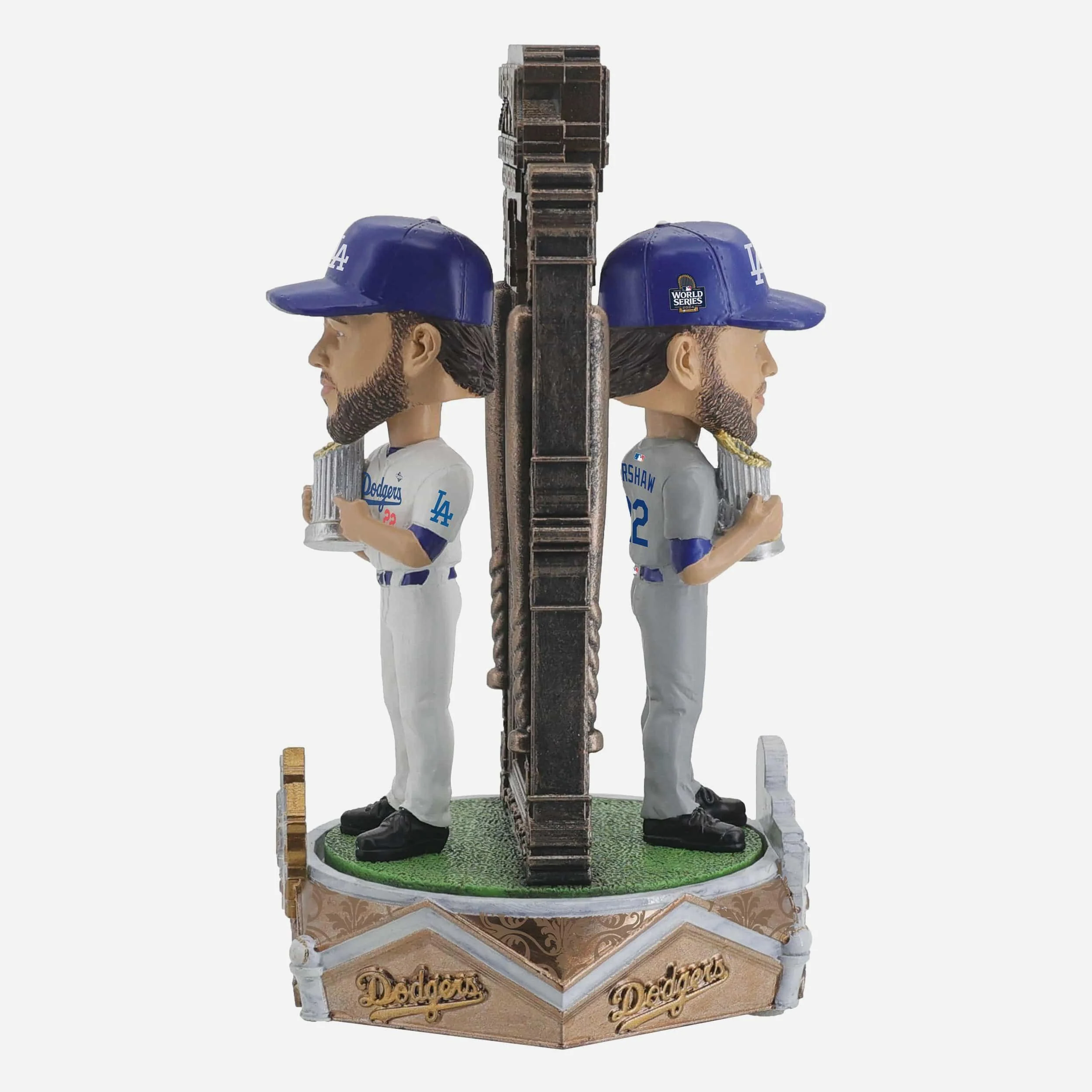 Clayton Kershaw Los Angeles Dodgers 2025 Back To Back World Series Champions Dual Spinner Bobblehead - Image 5