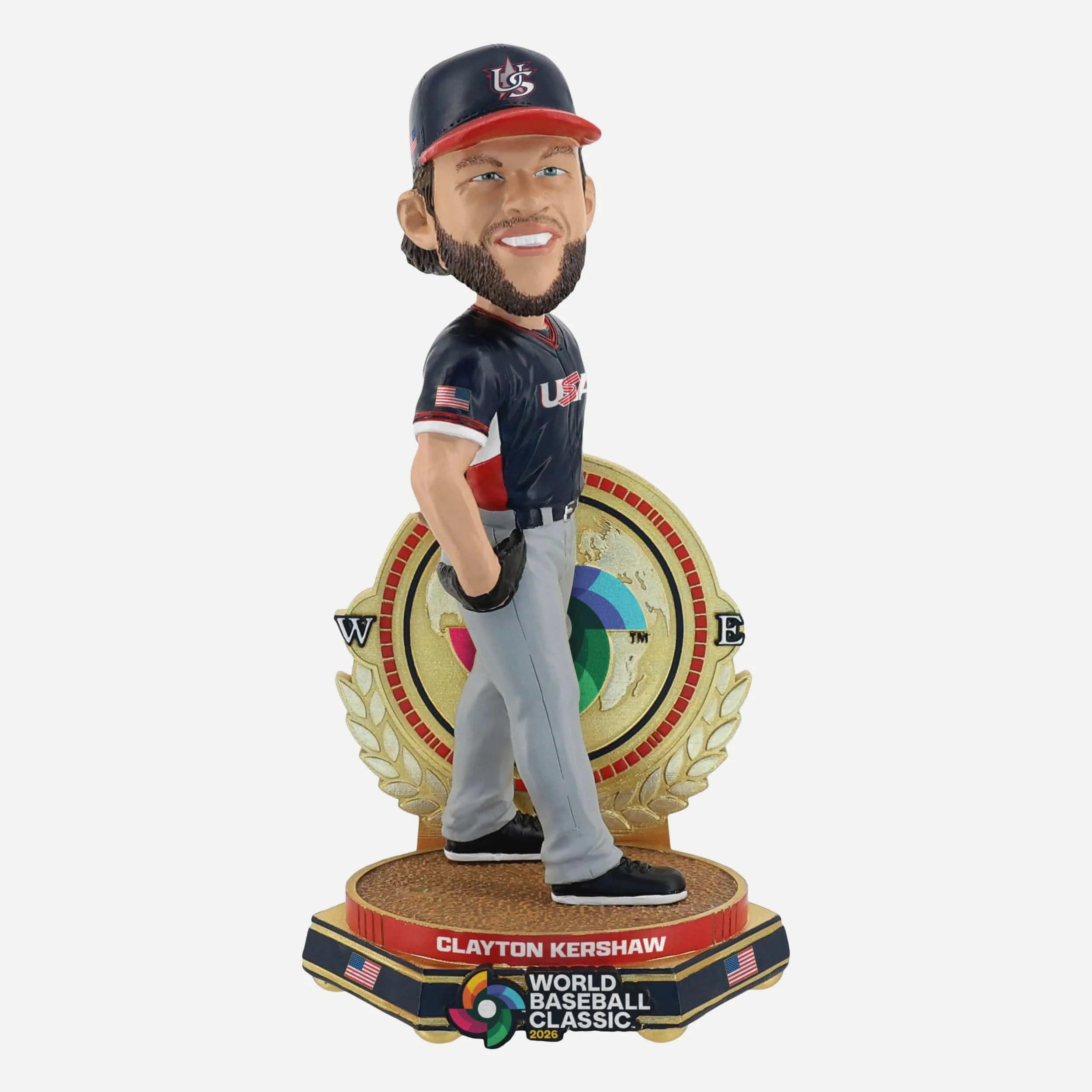 Clayton Kershaw USA 2026 World Baseball Classic Away Uniform Bobblehead
