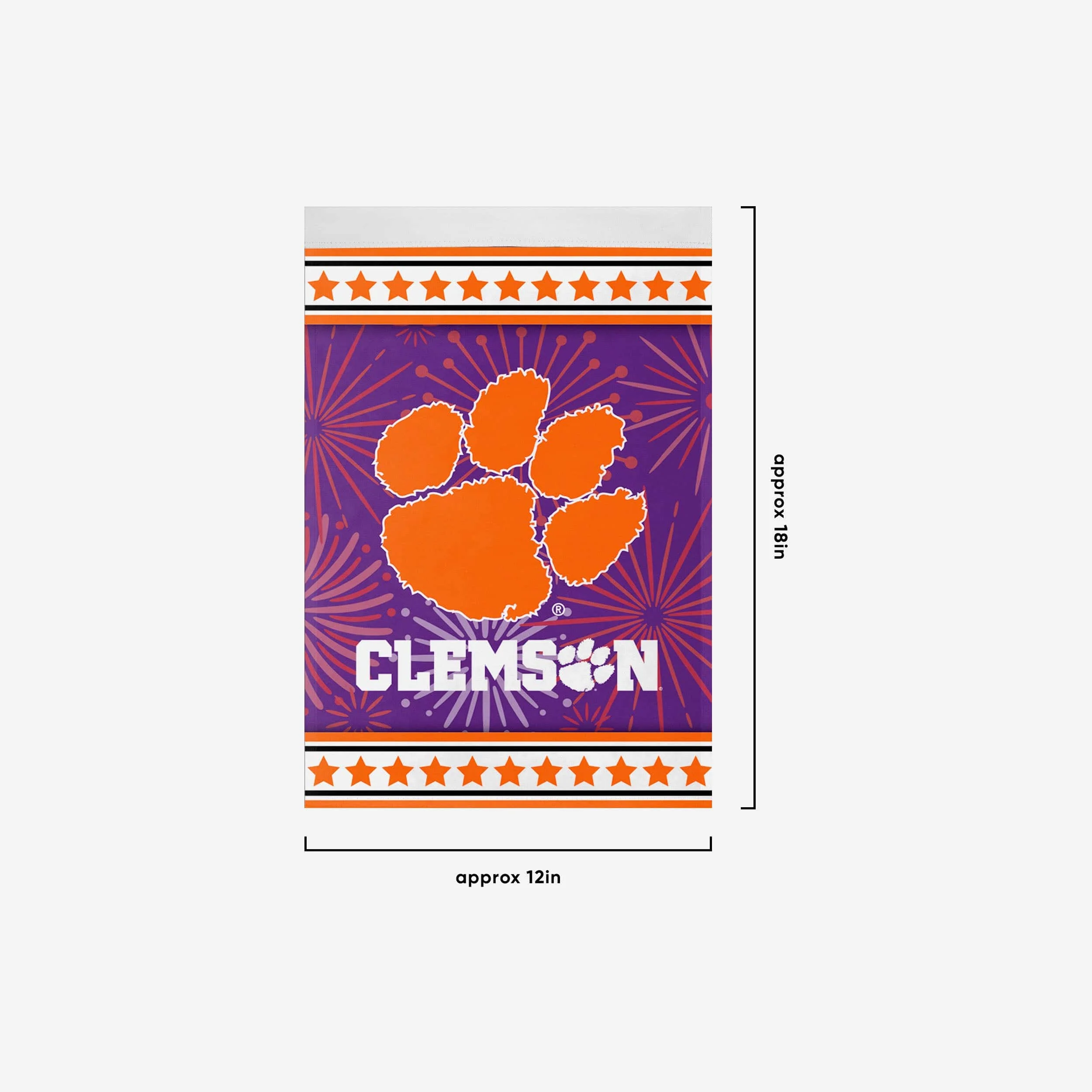 Clemson Tigers Americana Garden Flag - Image 3