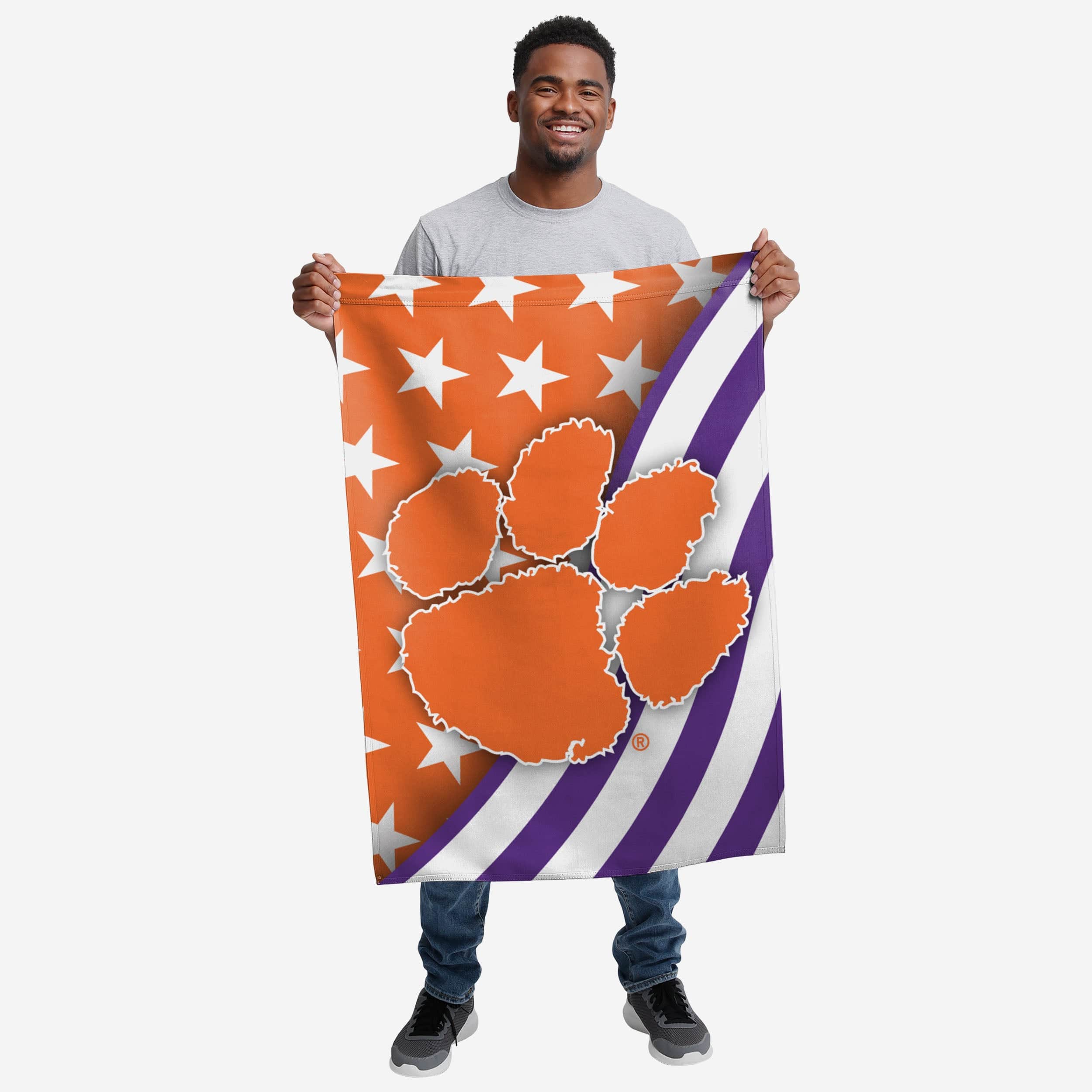 Clemson Tigers Americana Vertical Flag - Image 2