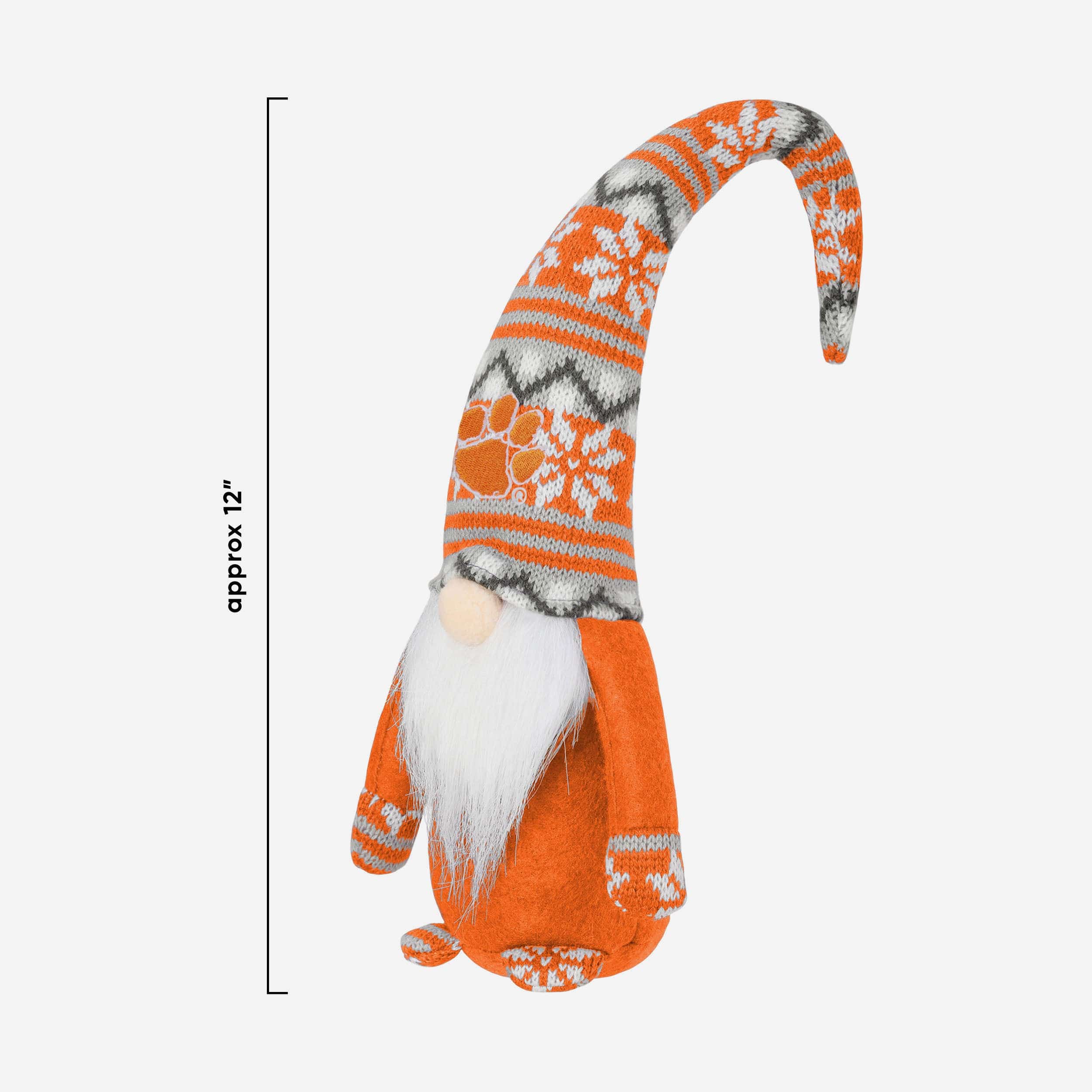 Clemson Tigers Bent Hat Plush Gnome - Image 3