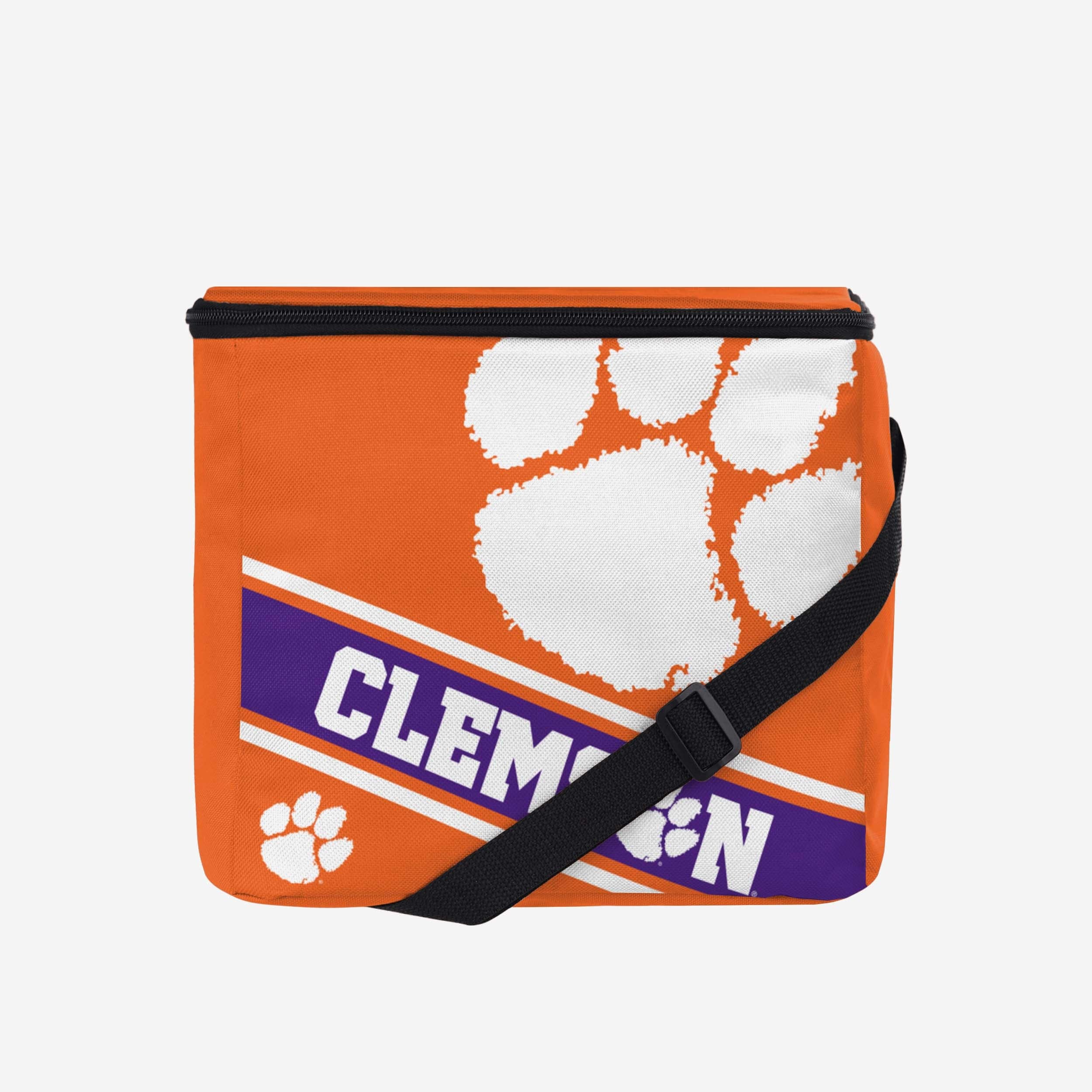 Clemson Tigers Big Logo Stripe 12 Pack Cooler