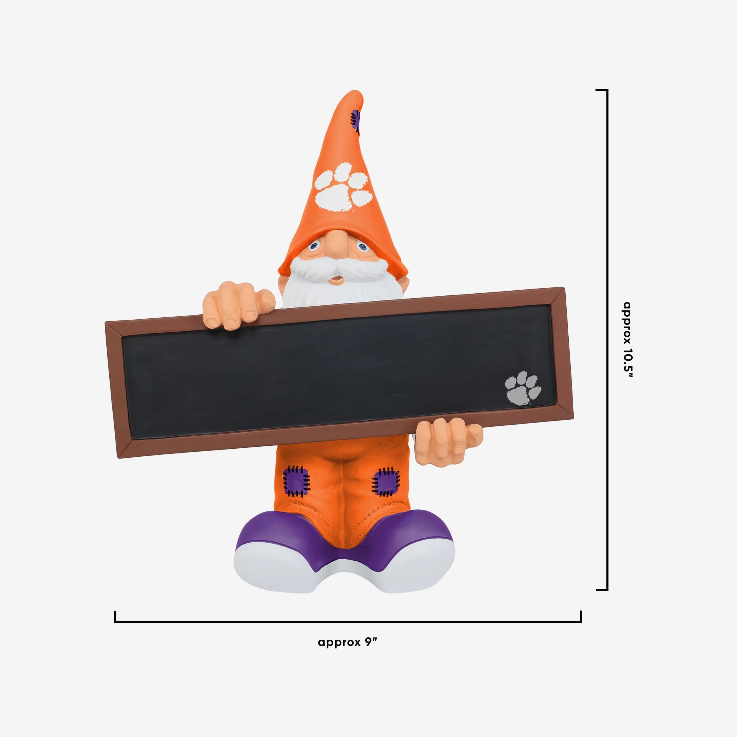 Clemson Tigers Chalkboard Sign Gnome - Image 4