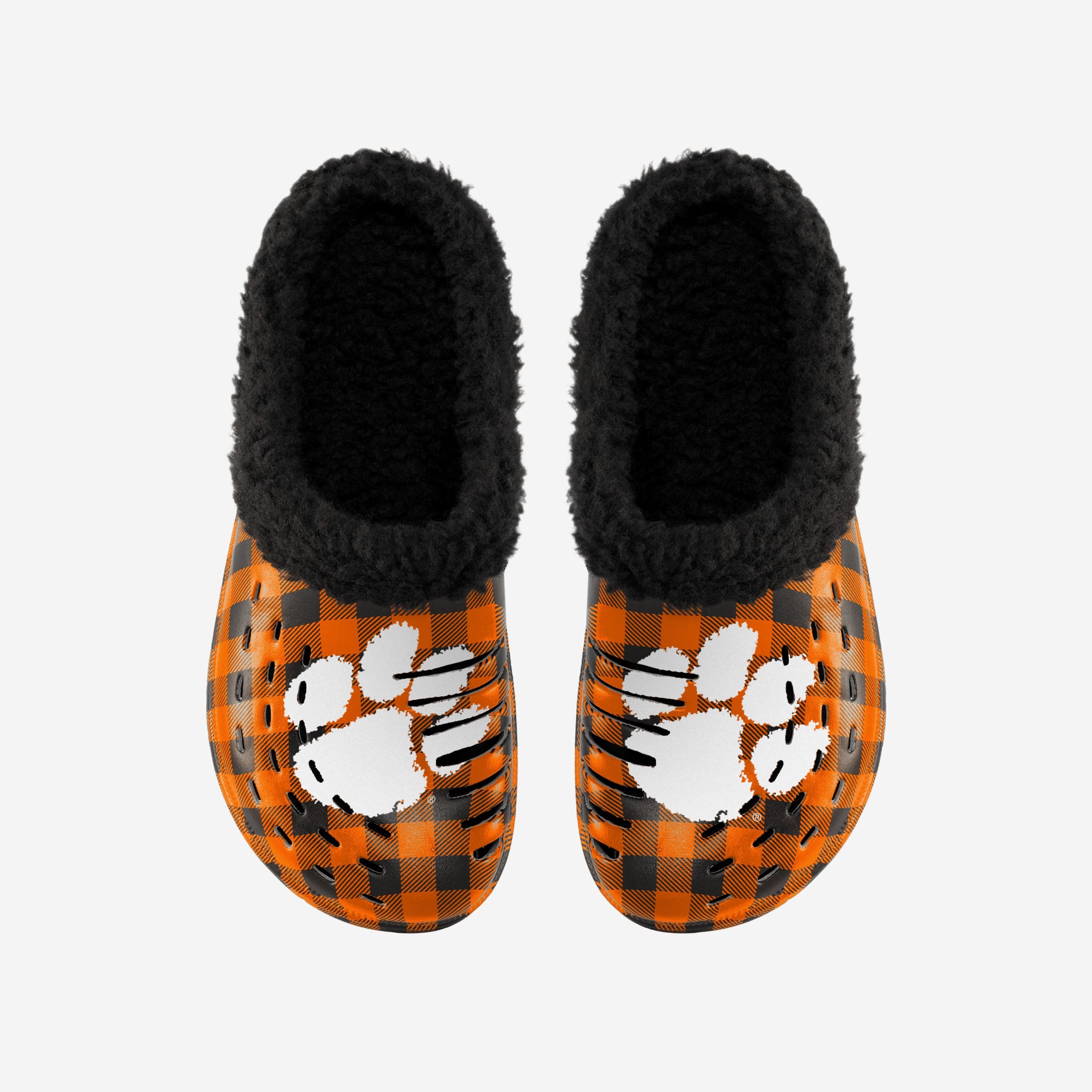 Clemson Tigers Sherpa Lined Buffalo Check Clog - Image 4