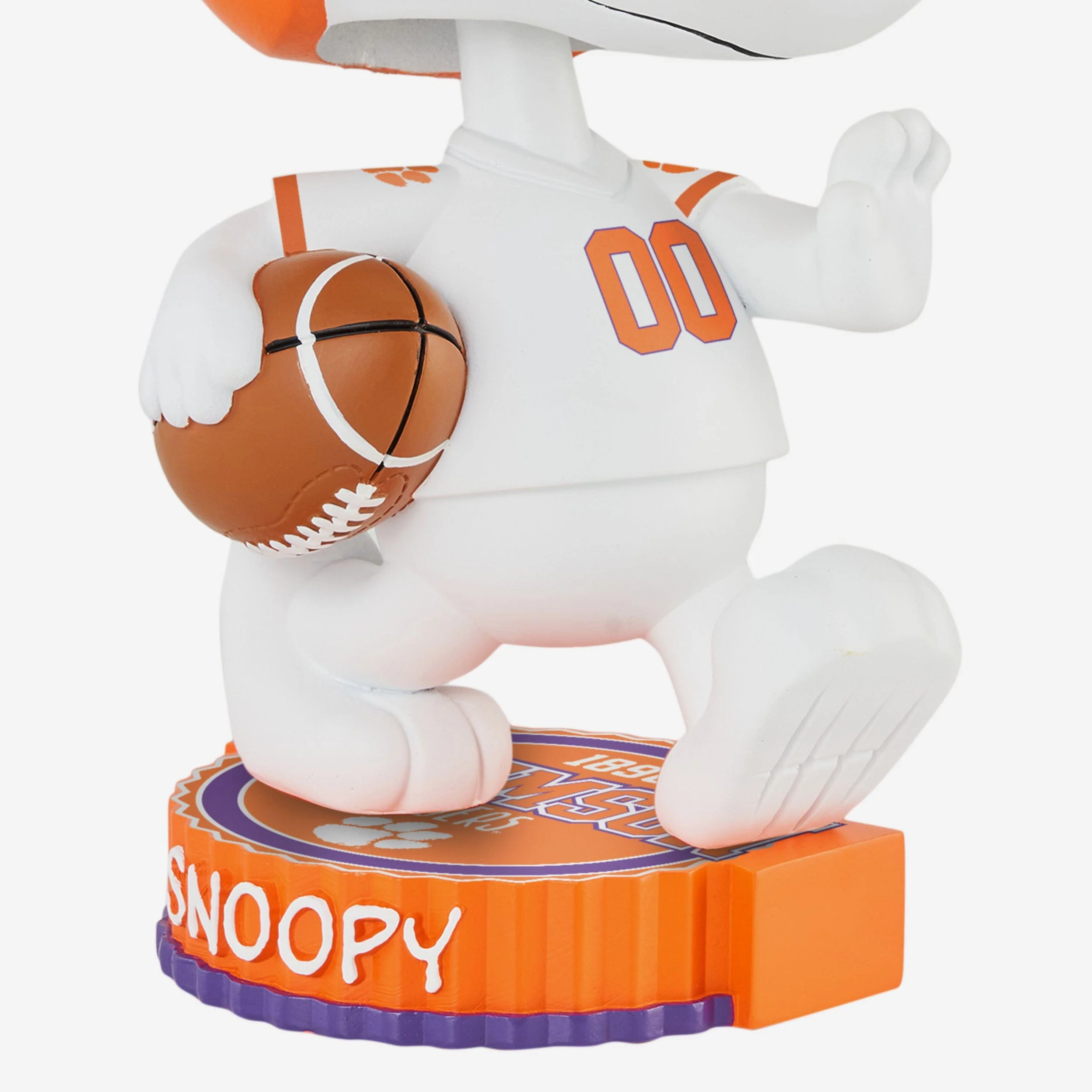 Clemson Tigers Snoopy Peanuts Bighead Bobblehead - Image 3