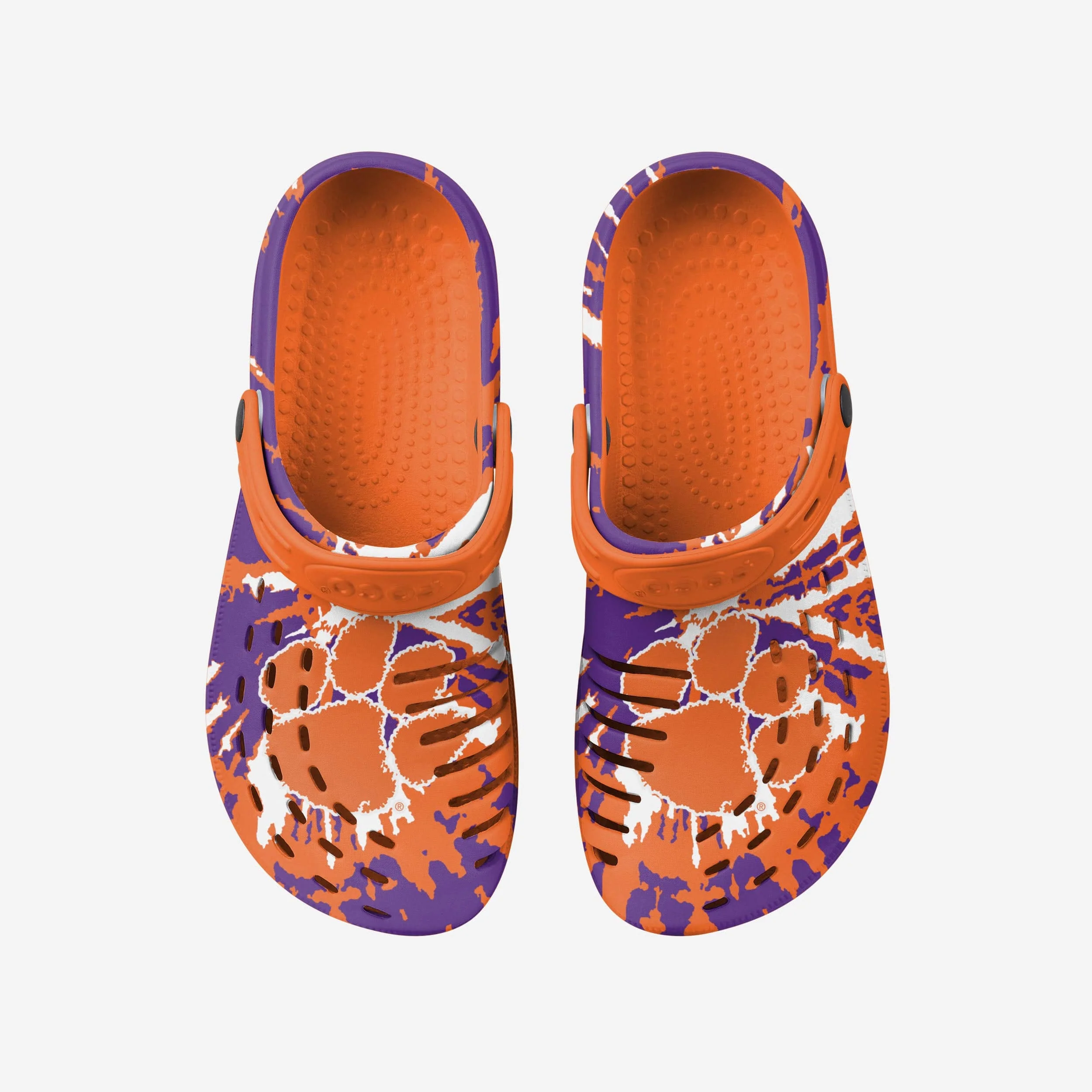 Clemson Tigers Tie-Dye Clog With Strap - Image 4