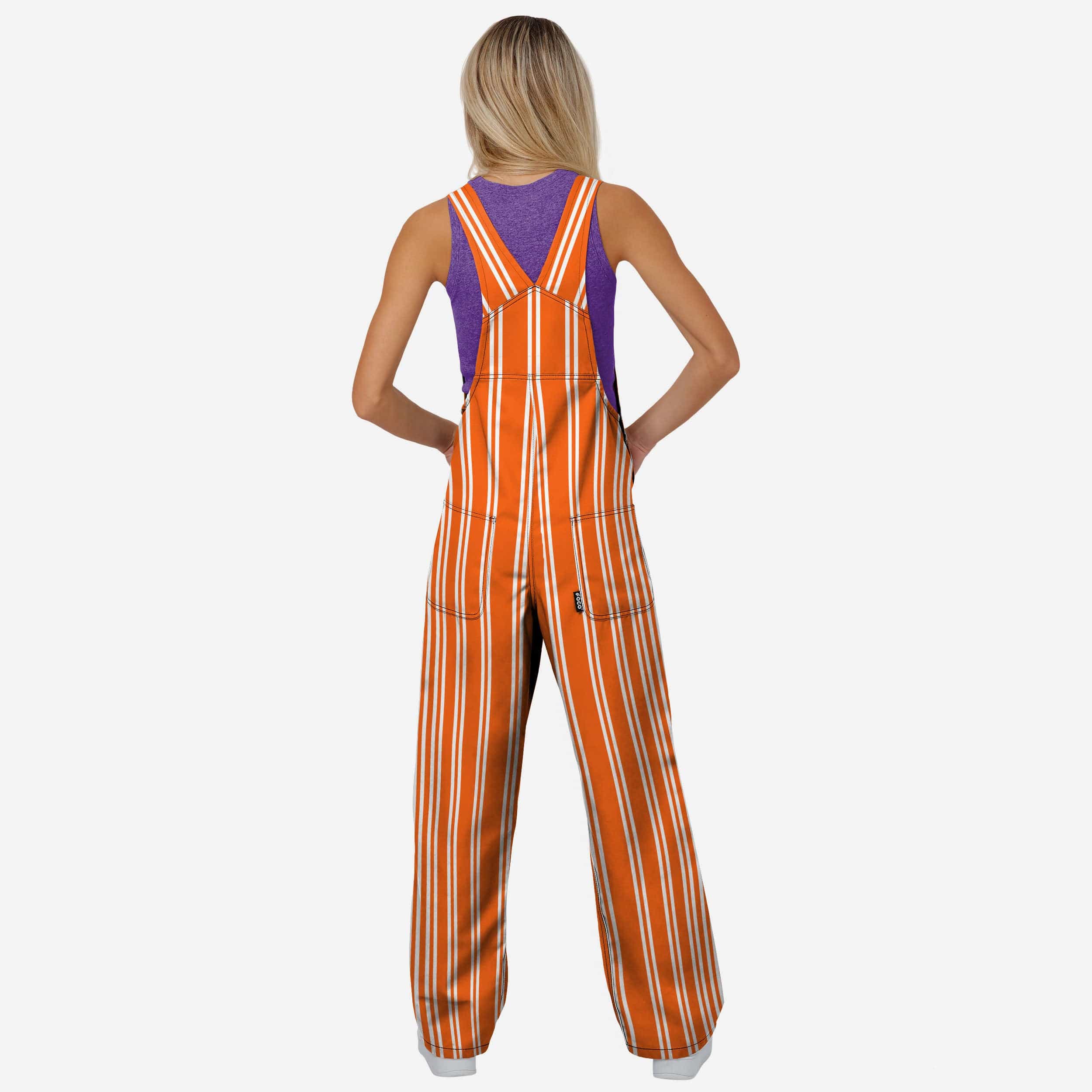 Clemson Tigers Womens Sideline Spirit Bib Overalls - Image 2