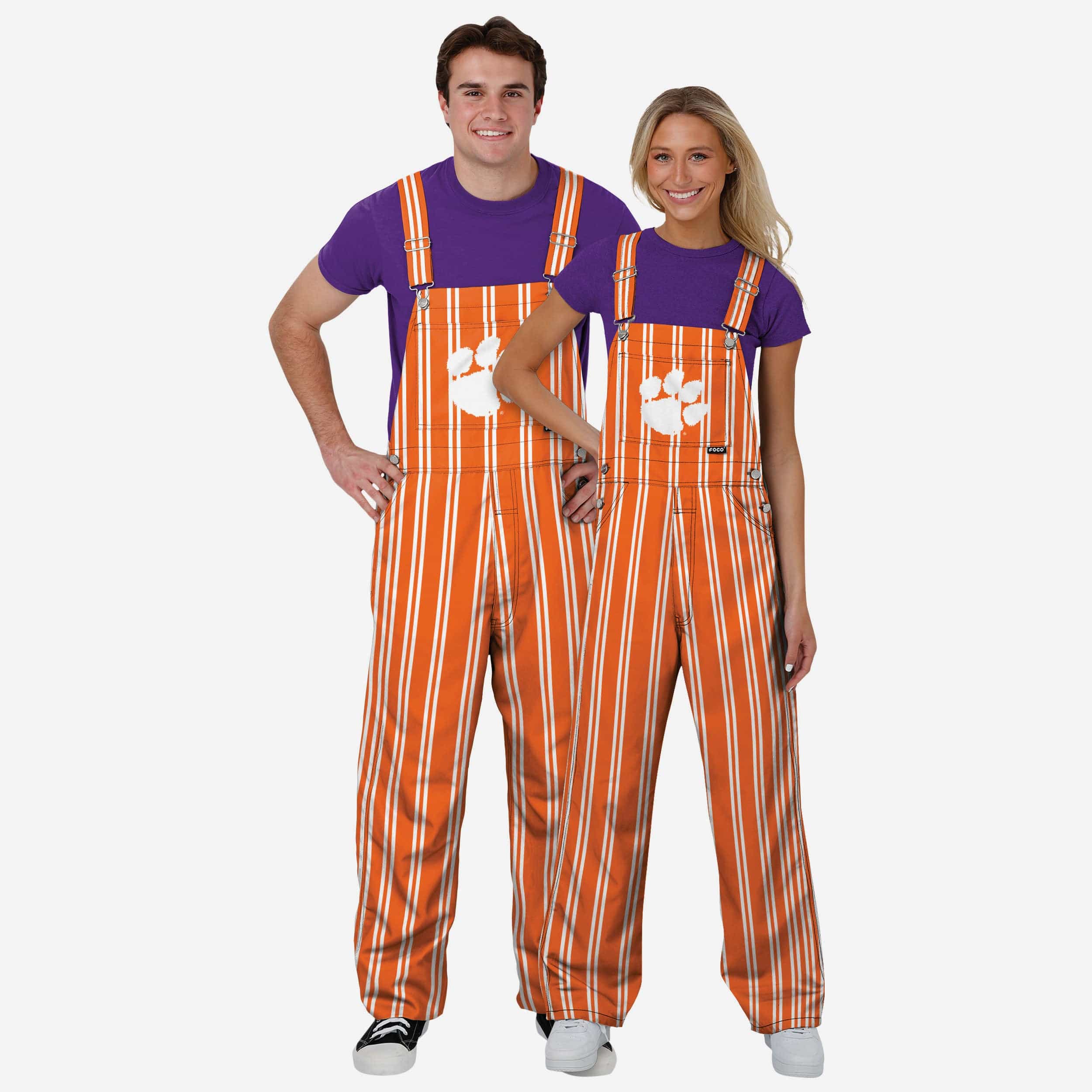 Clemson Tigers Womens Sideline Spirit Bib Overalls - Image 3