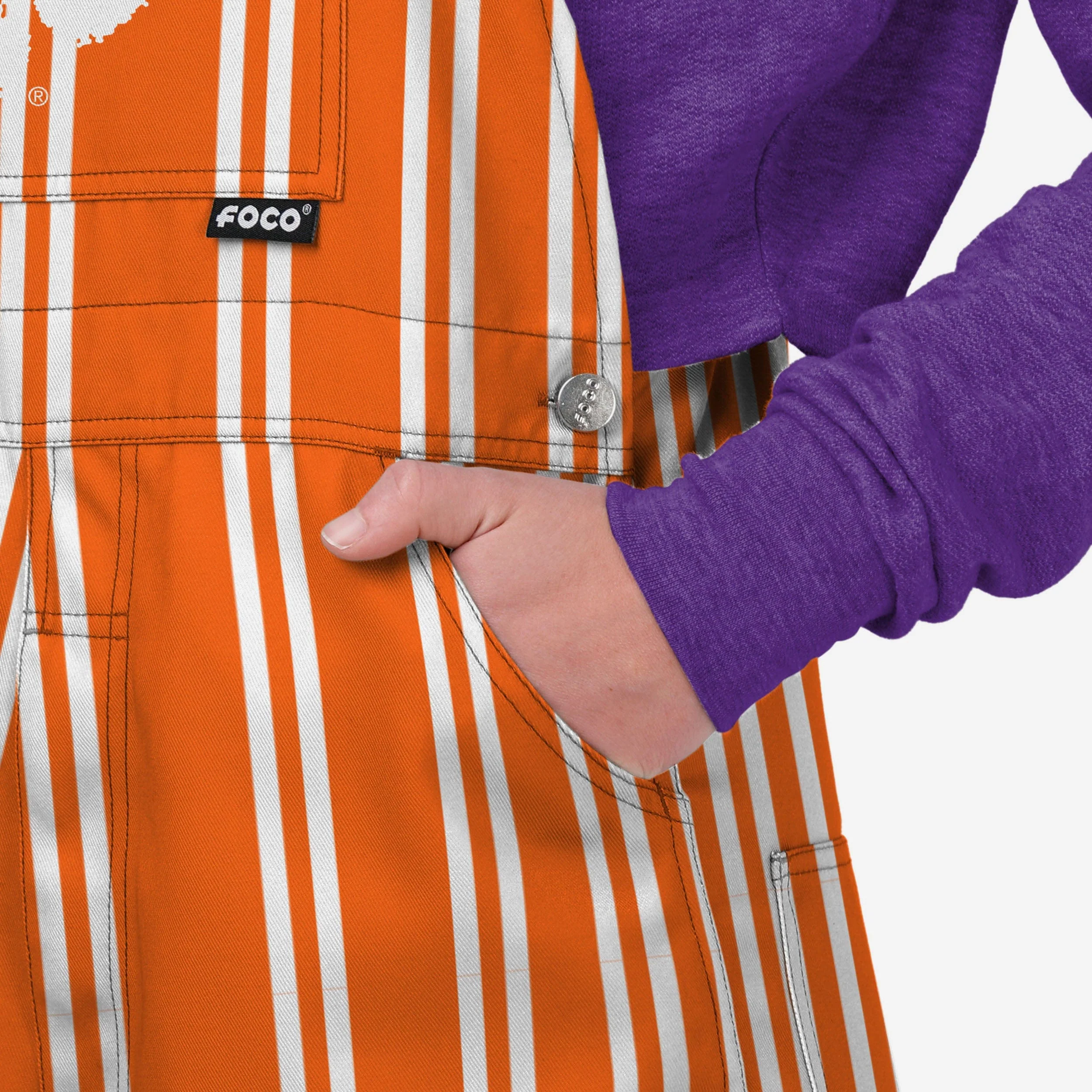 Clemson Tigers Womens Sideline Spirit Bib Overalls - Image 5