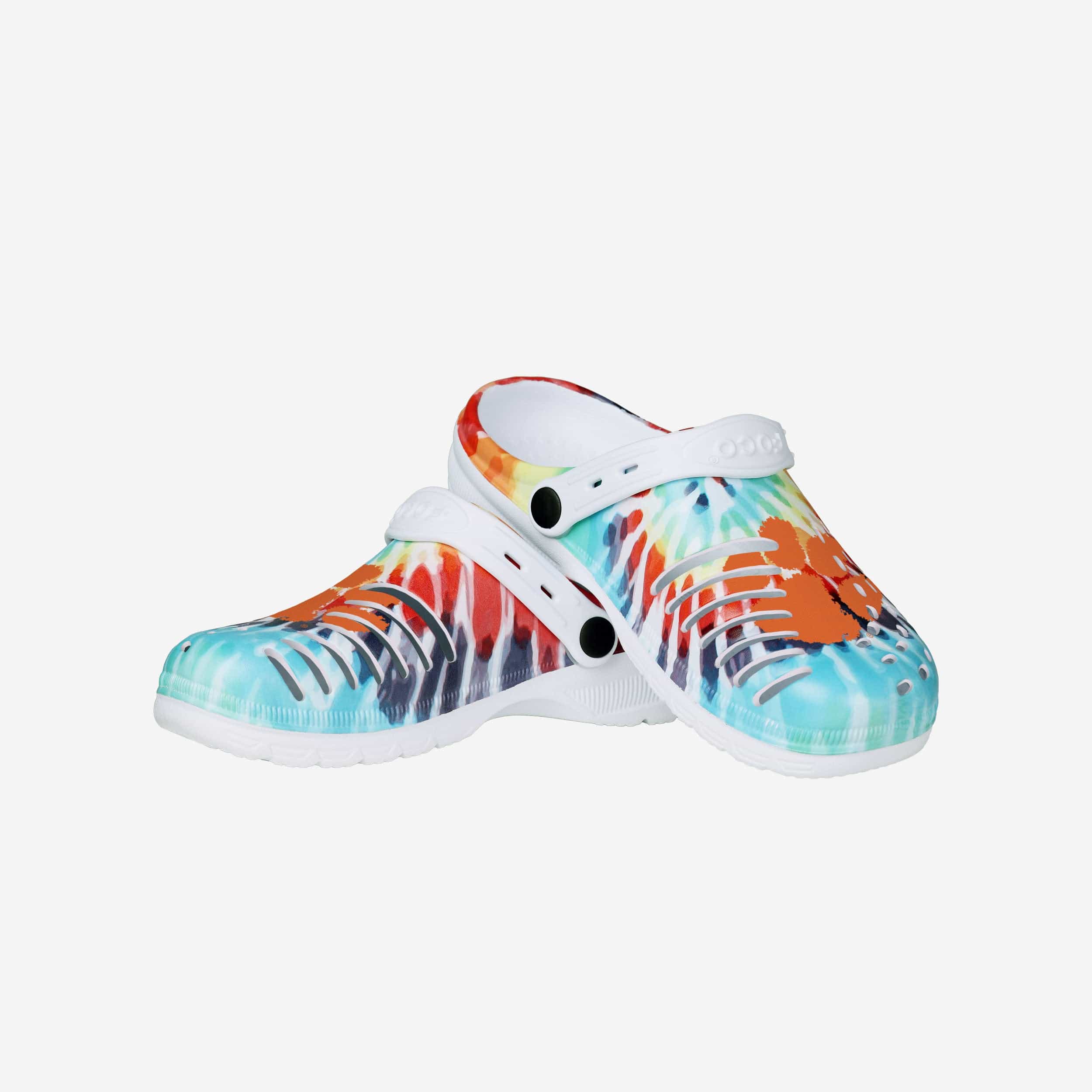 Clemson Tigers Womens Tie-Dye Clog With Strap - Image 3