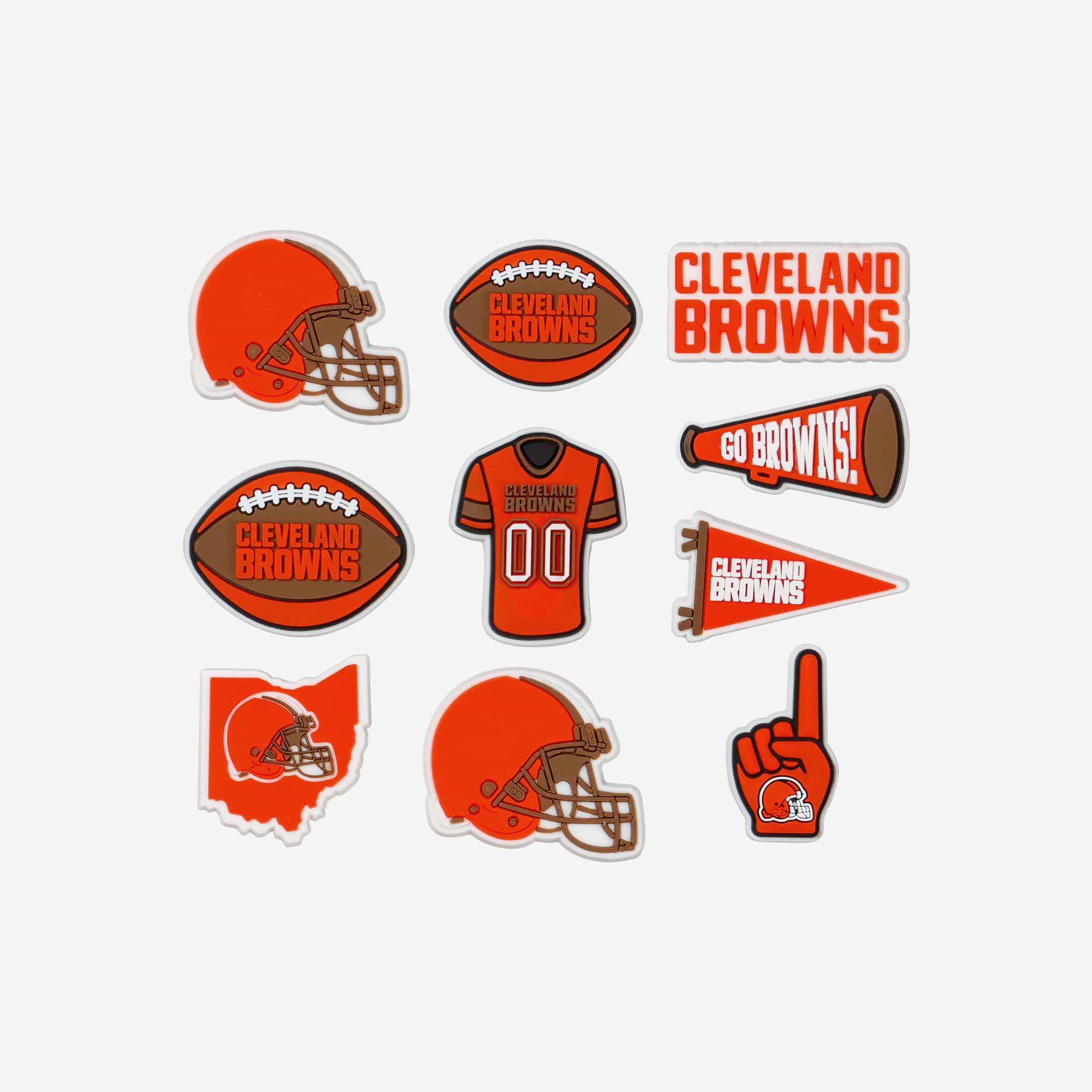 Cleveland Browns 10 Pack Team Clog Charms