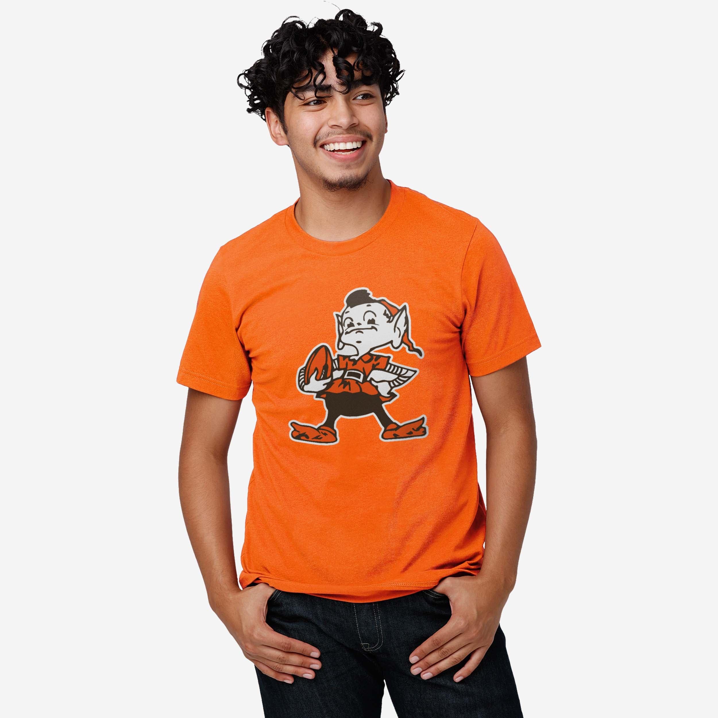 Cleveland Browns 1959 Retro Logo T-Shirt - Image 2