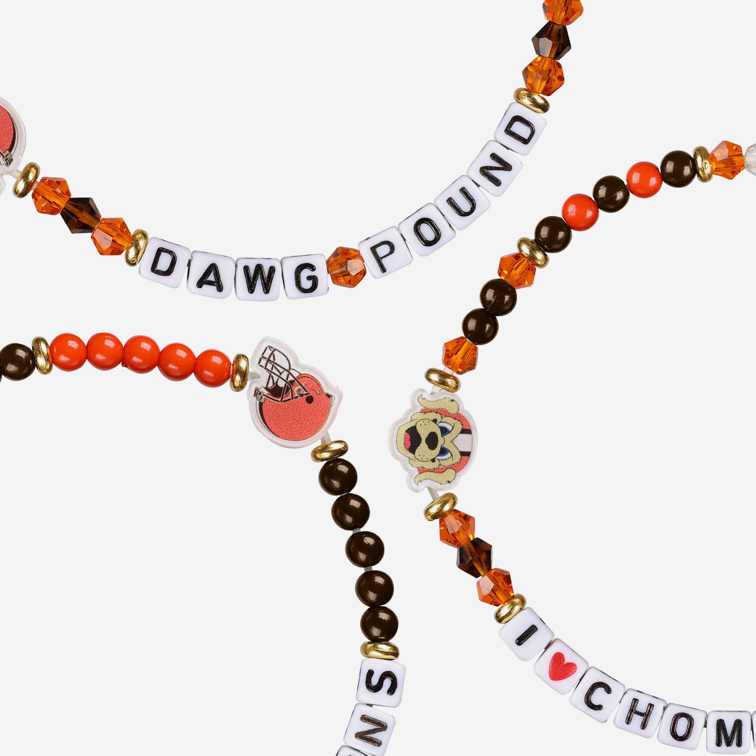 Cleveland Browns 3 Pack Friendship Bracelet - Image 2