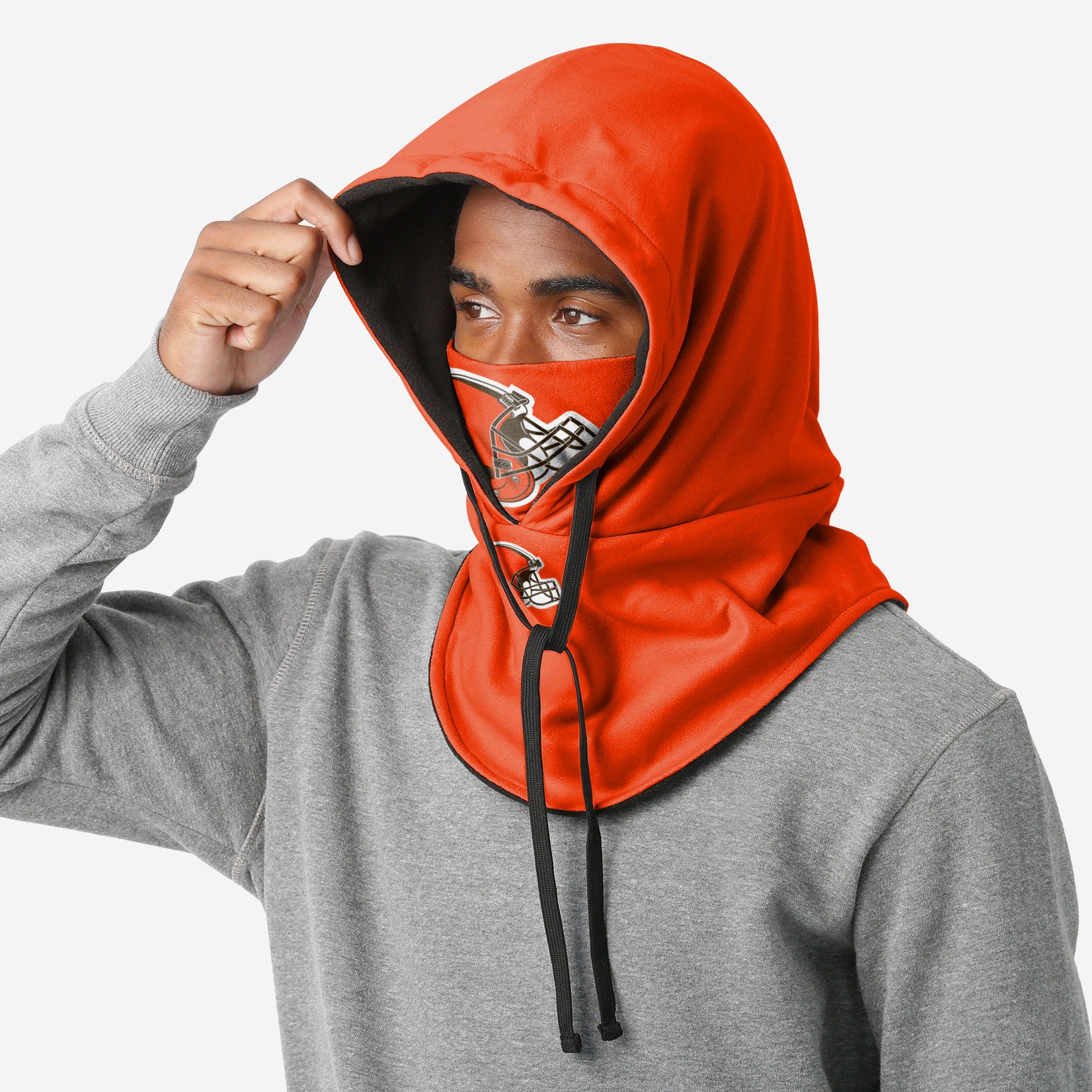 Cleveland Browns Alternate Team Color Drawstring Hooded Gaiter - Image 3