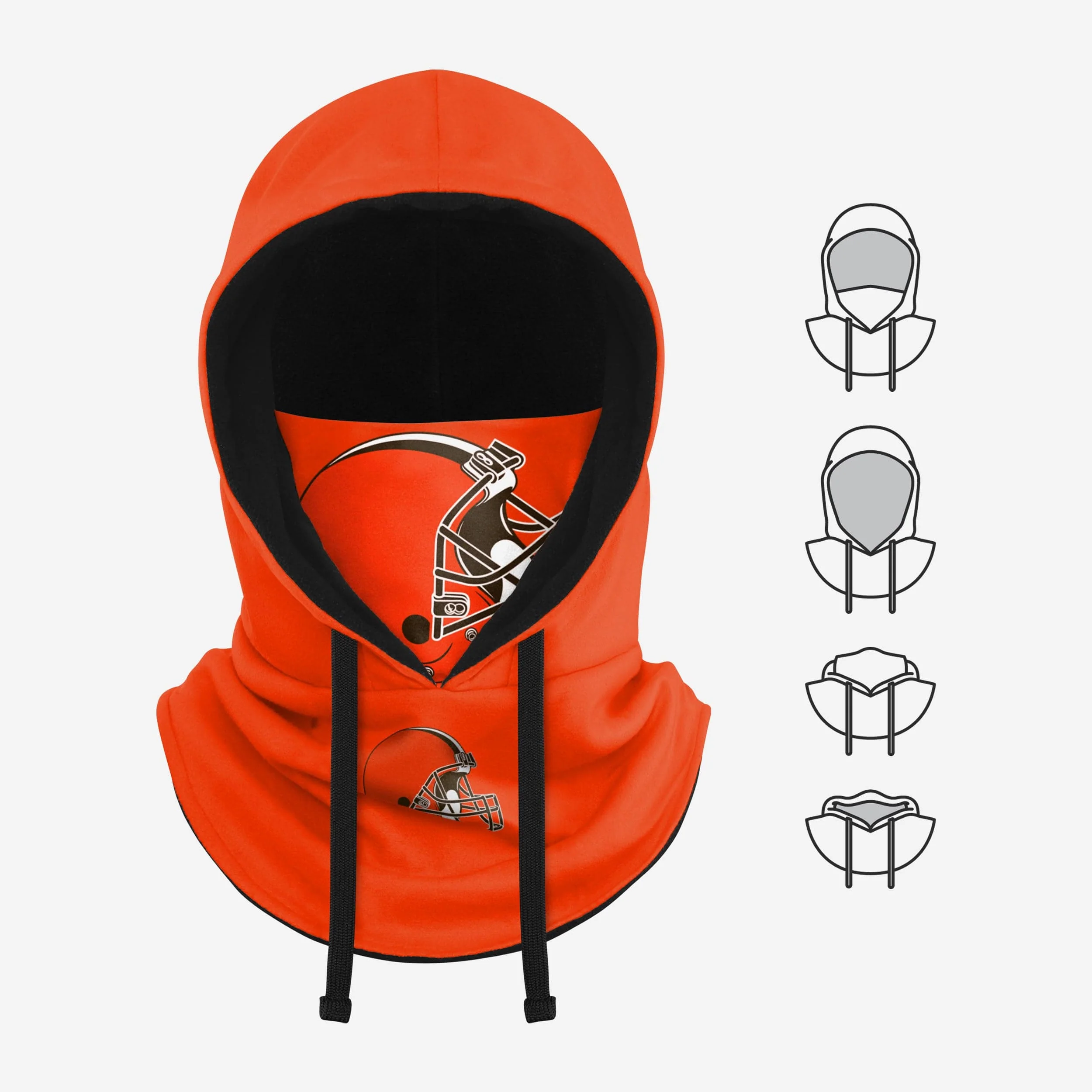 Cleveland Browns Alternate Team Color Drawstring Hooded Gaiter - Image 5