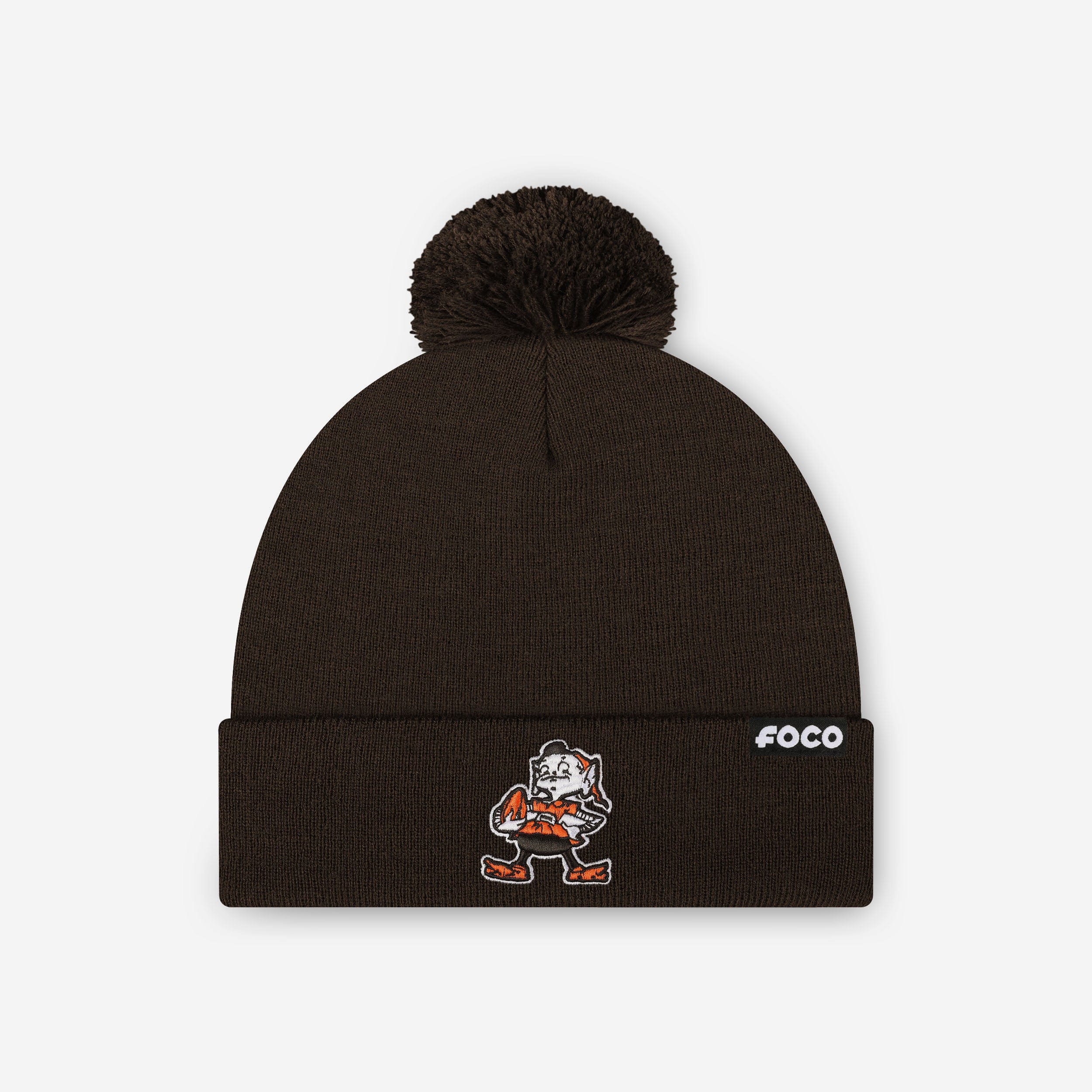 Cleveland Browns Basic Retro Logo Pom Beanie
