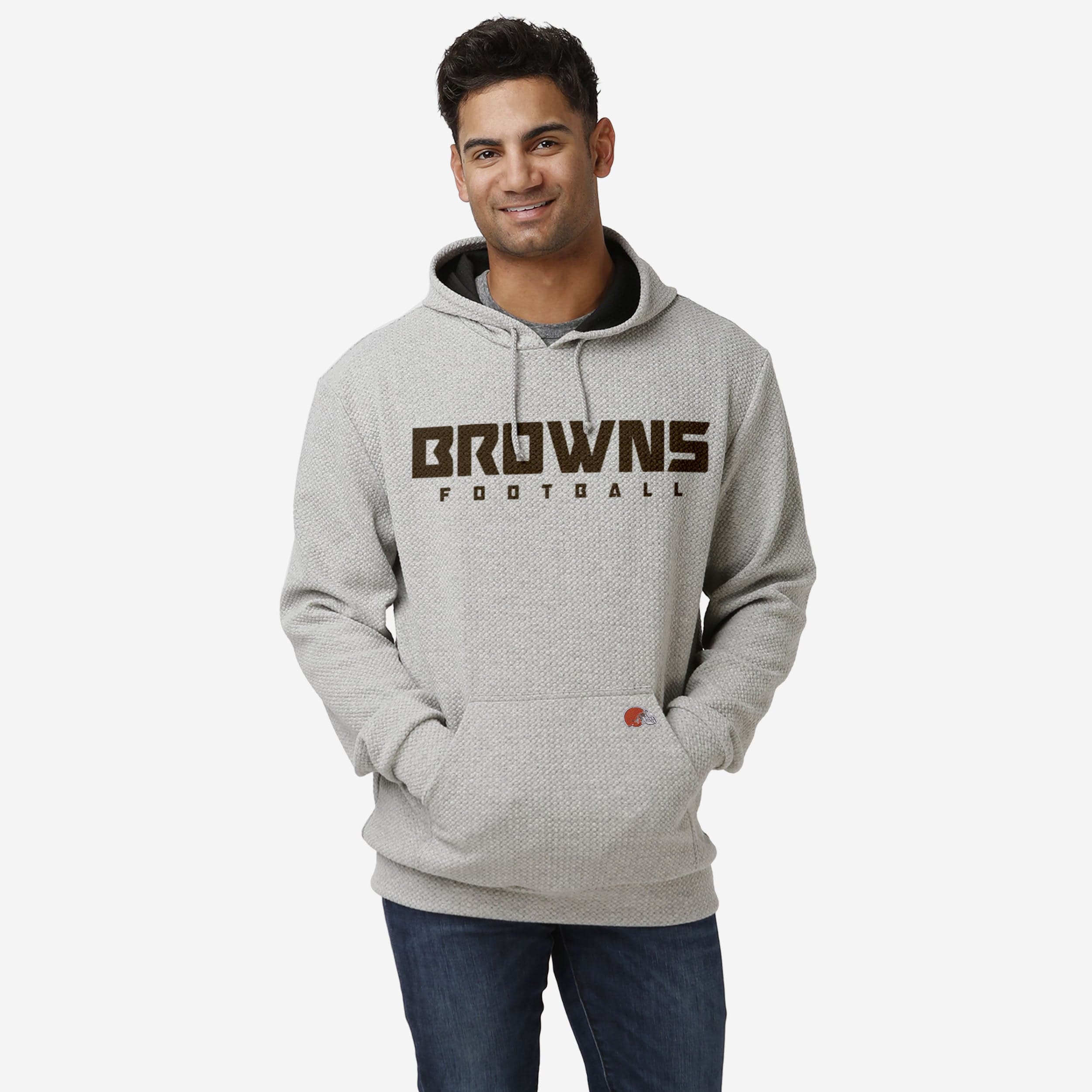 Cleveland Browns Gray Woven Hoodie