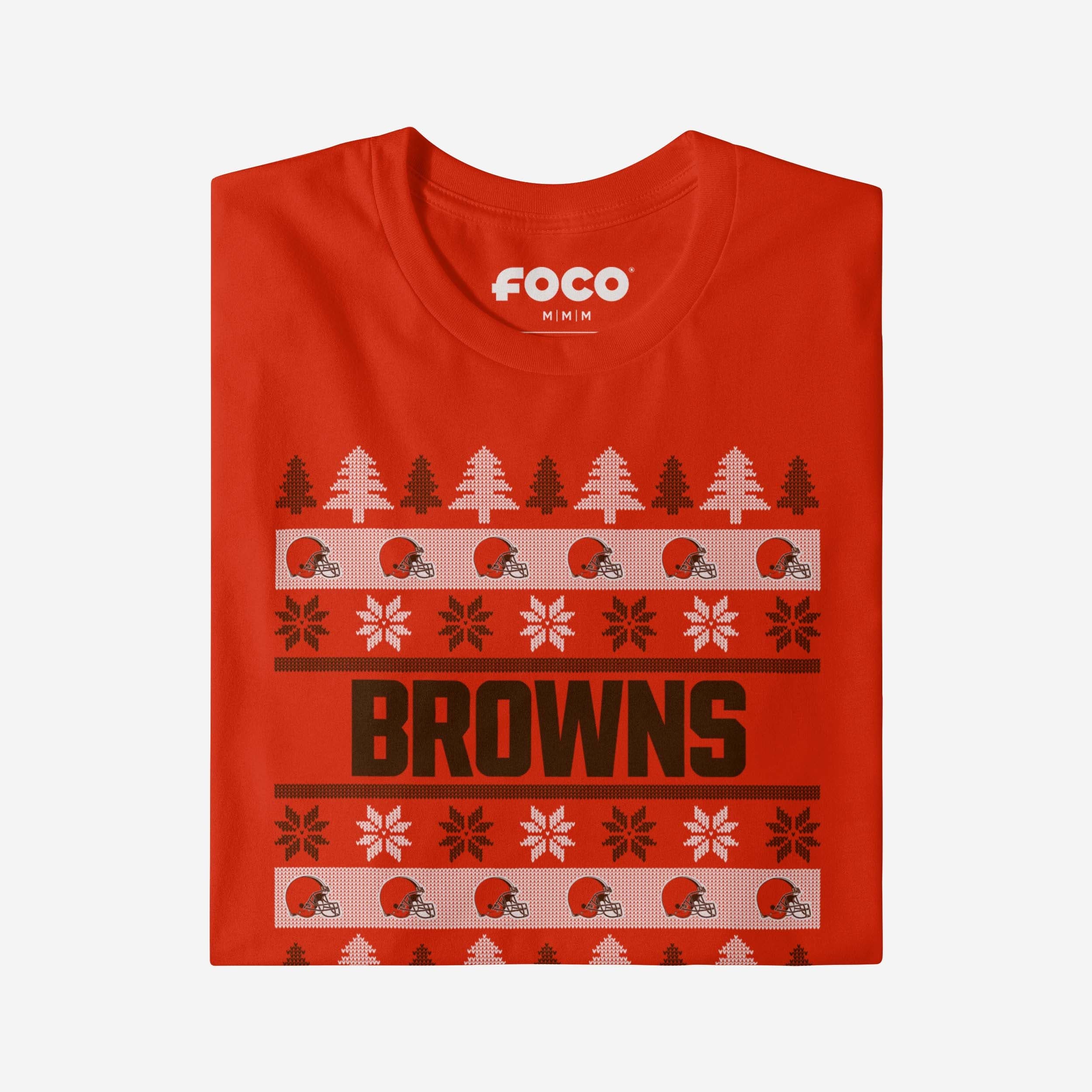 Cleveland Browns Holiday Sweater T-Shirt - Image 4