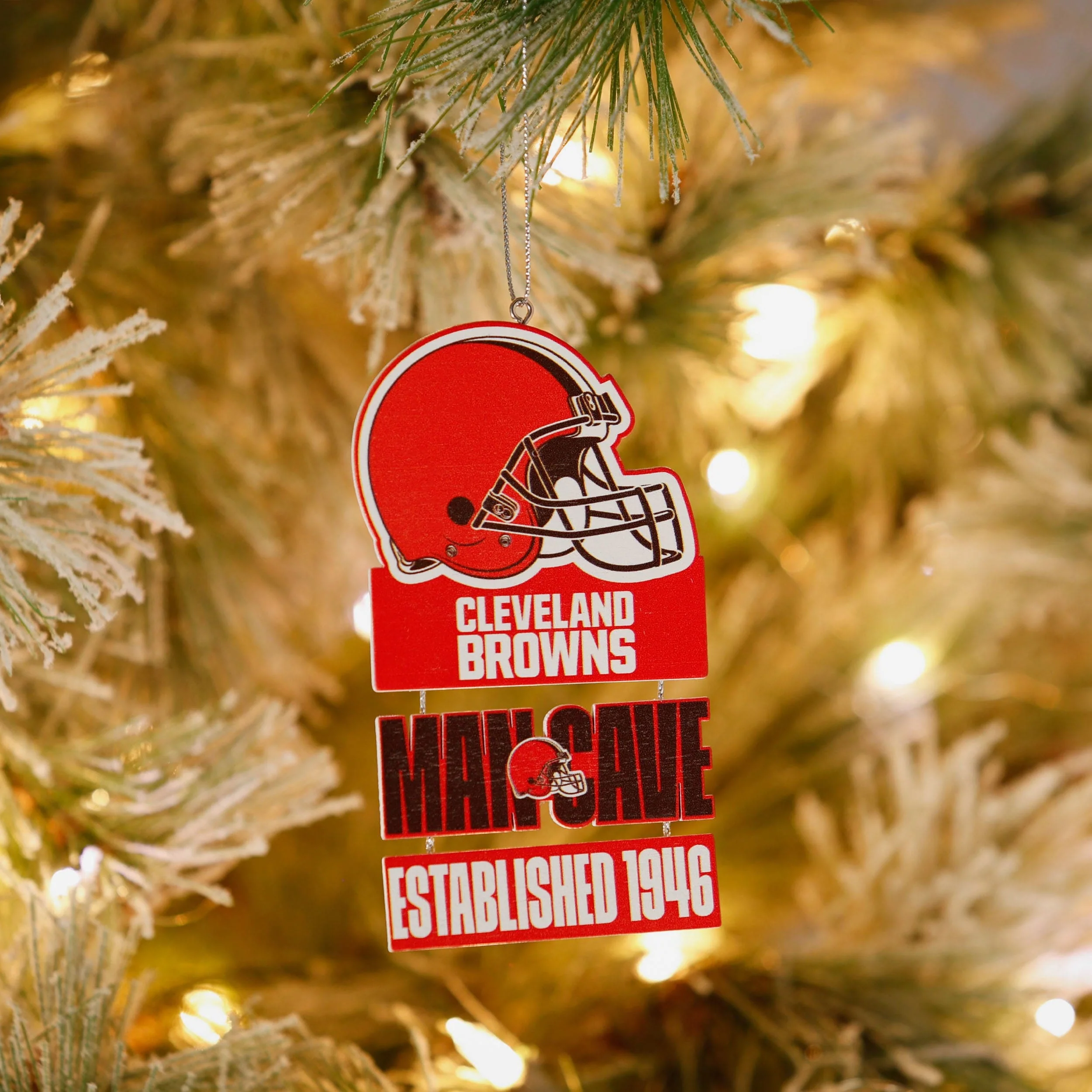 Cleveland Browns Mancave Sign Ornament - Image 3