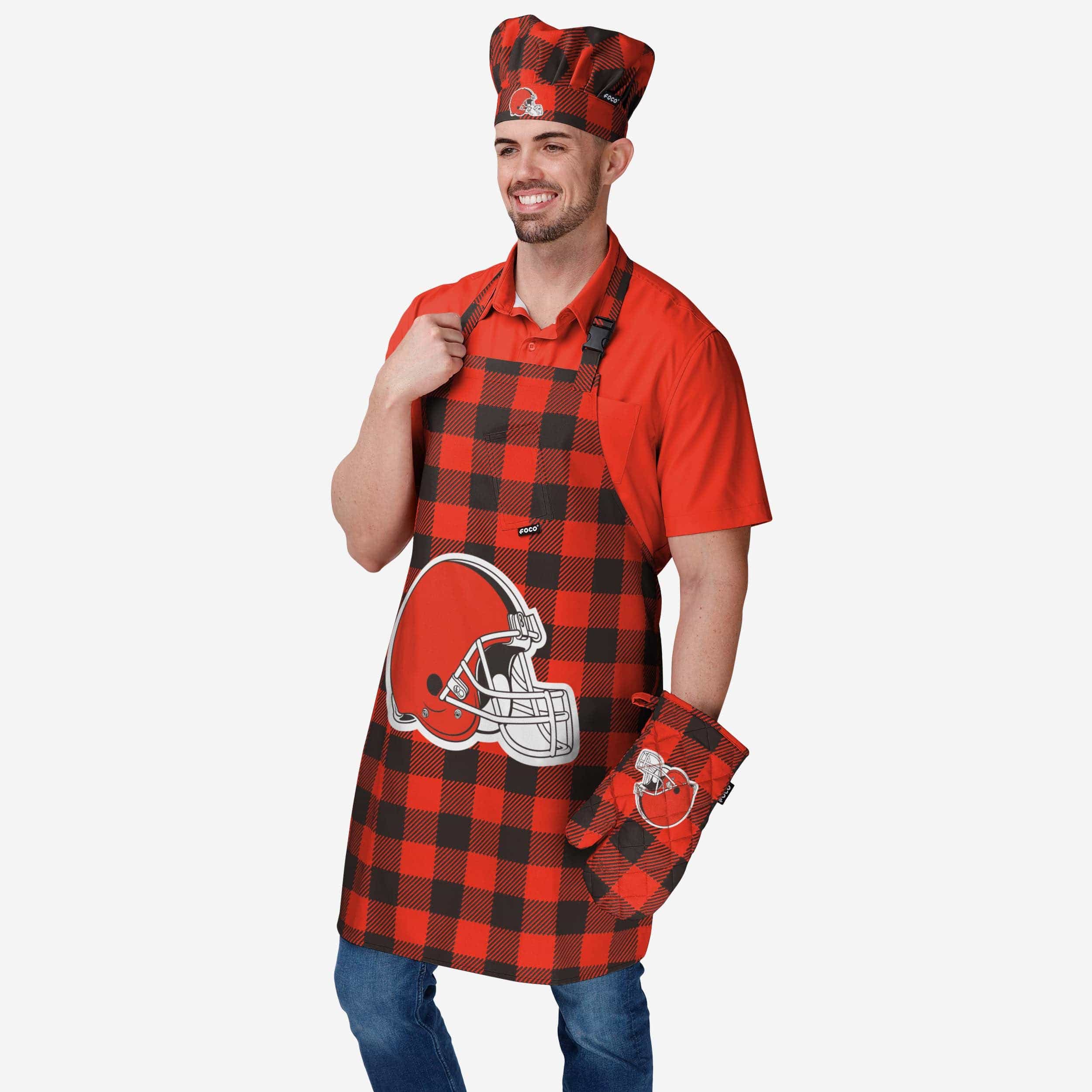 Cleveland Browns Plaid Apron - Image 2