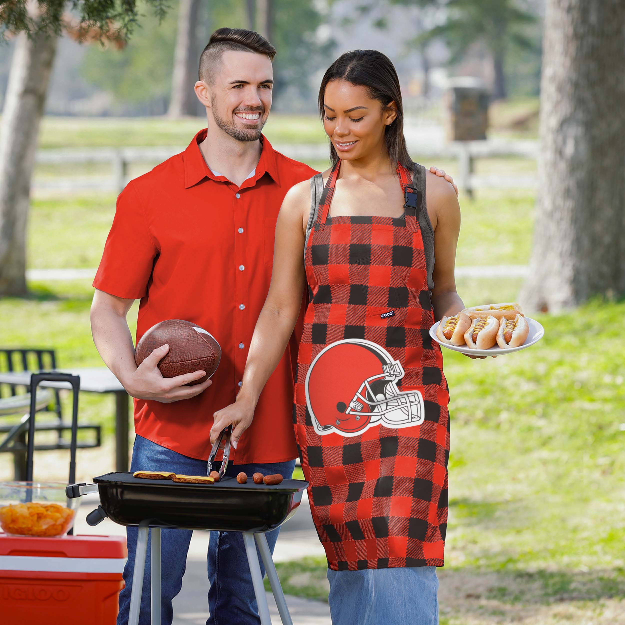Cleveland Browns Plaid Apron - Image 5