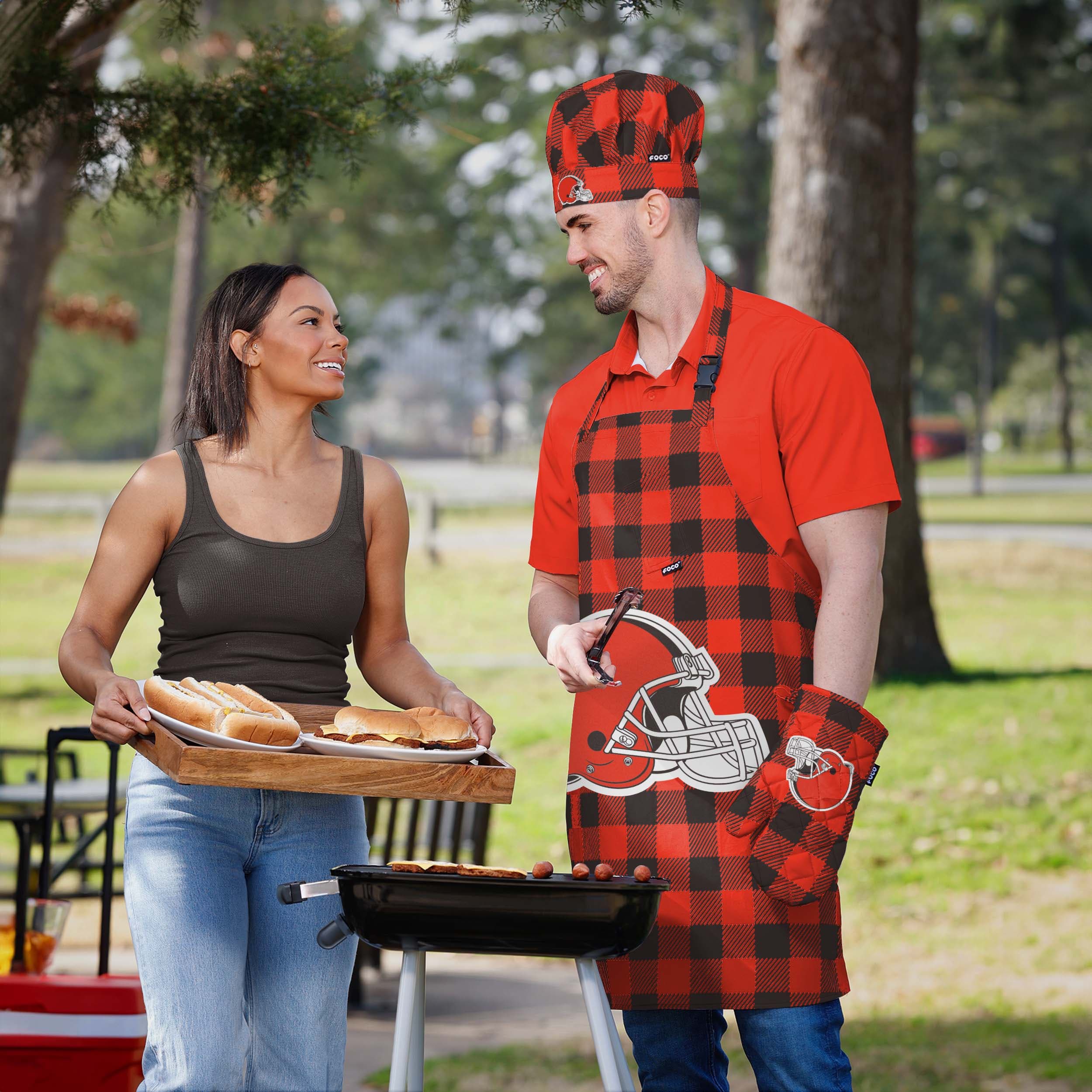 Cleveland Browns Plaid Chef Set - Image 5