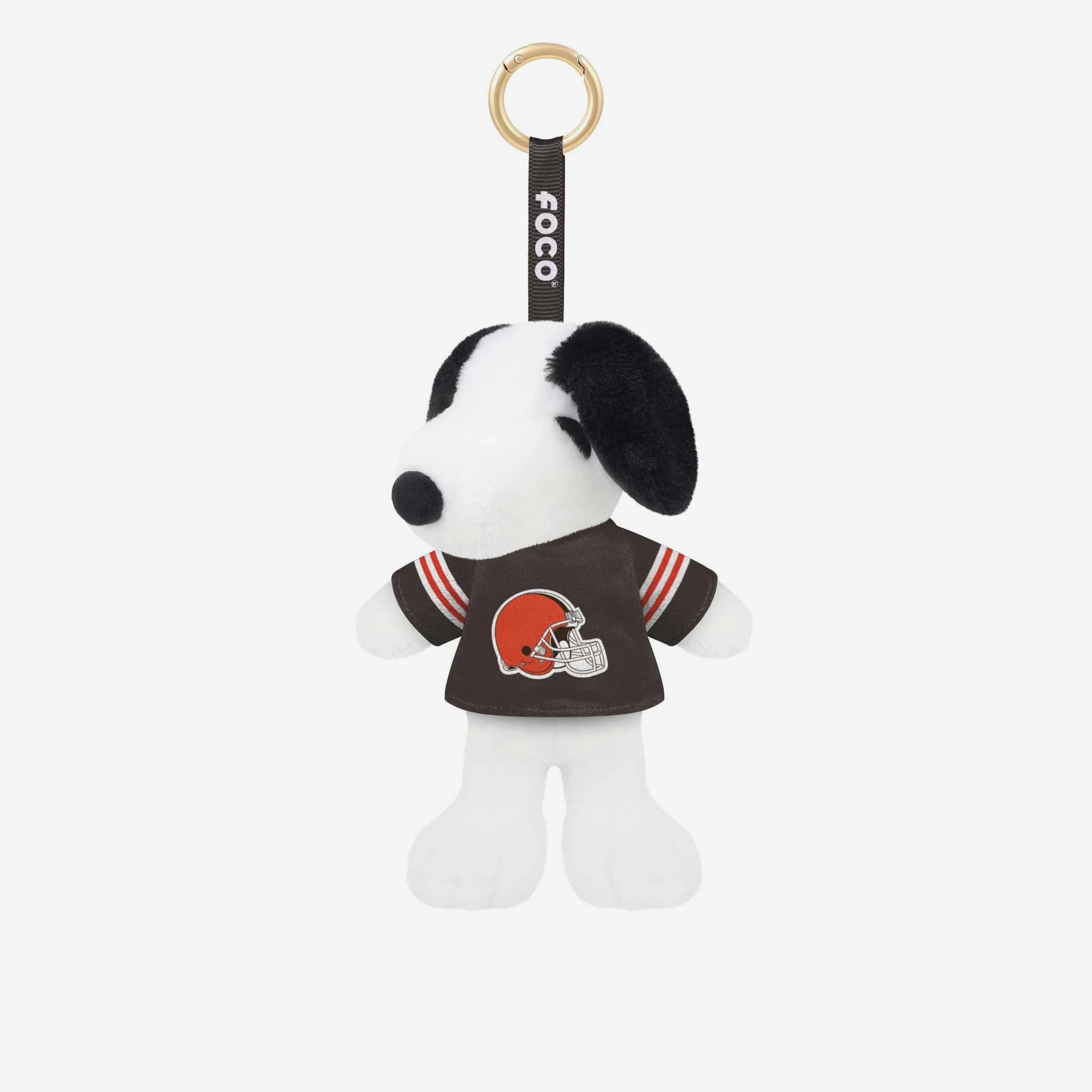 Cleveland Browns Plush Snoopy Peanuts Bag Charm Keychain