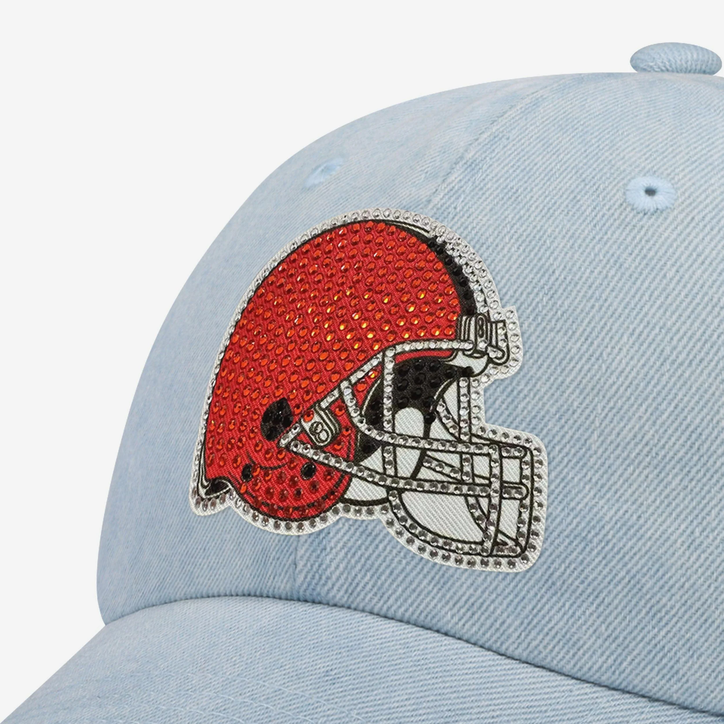 Cleveland Browns Rhinestone Logo Denim Casual Cap - Image 2