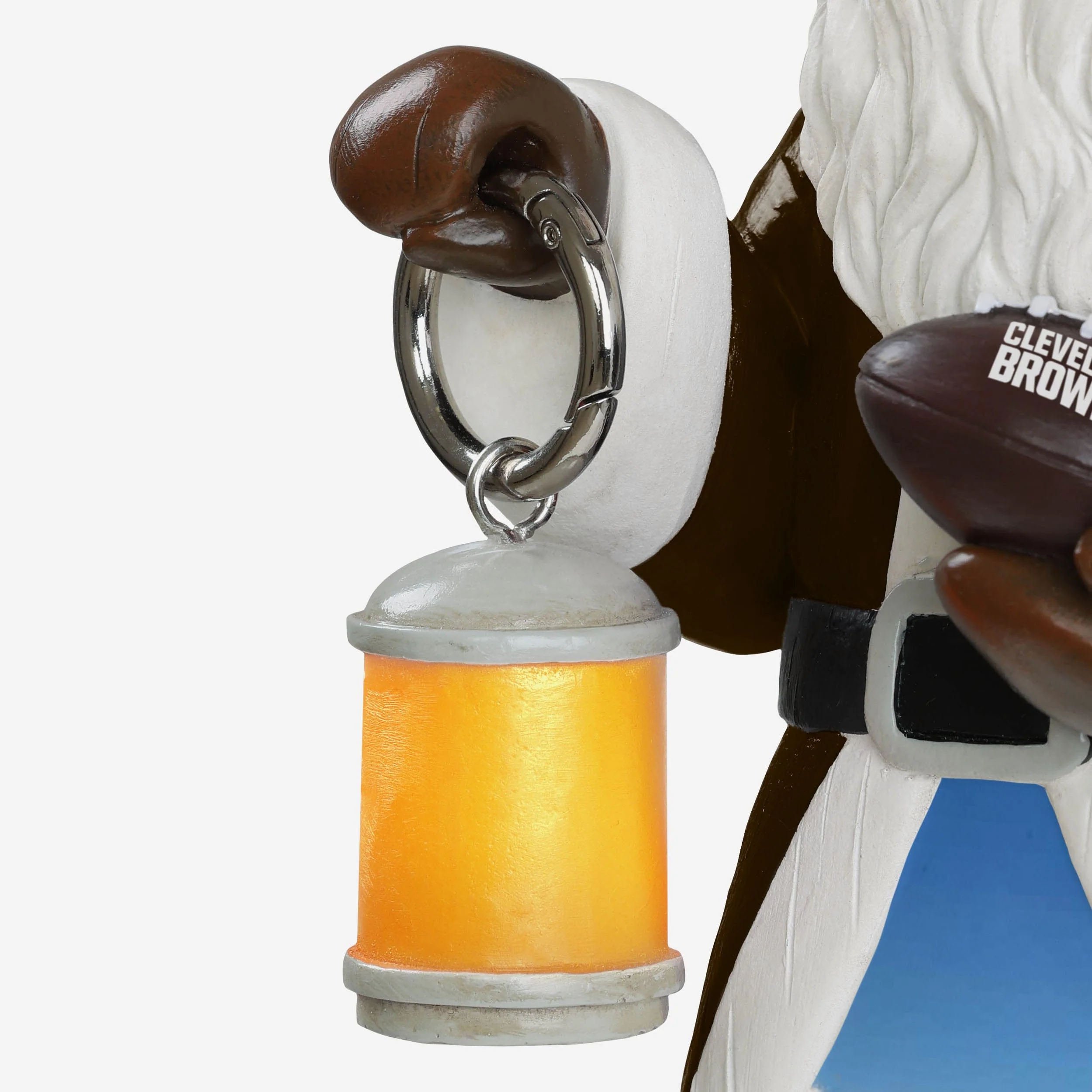 Cleveland Browns Santa Figure With Light Up Lantern - Image 3