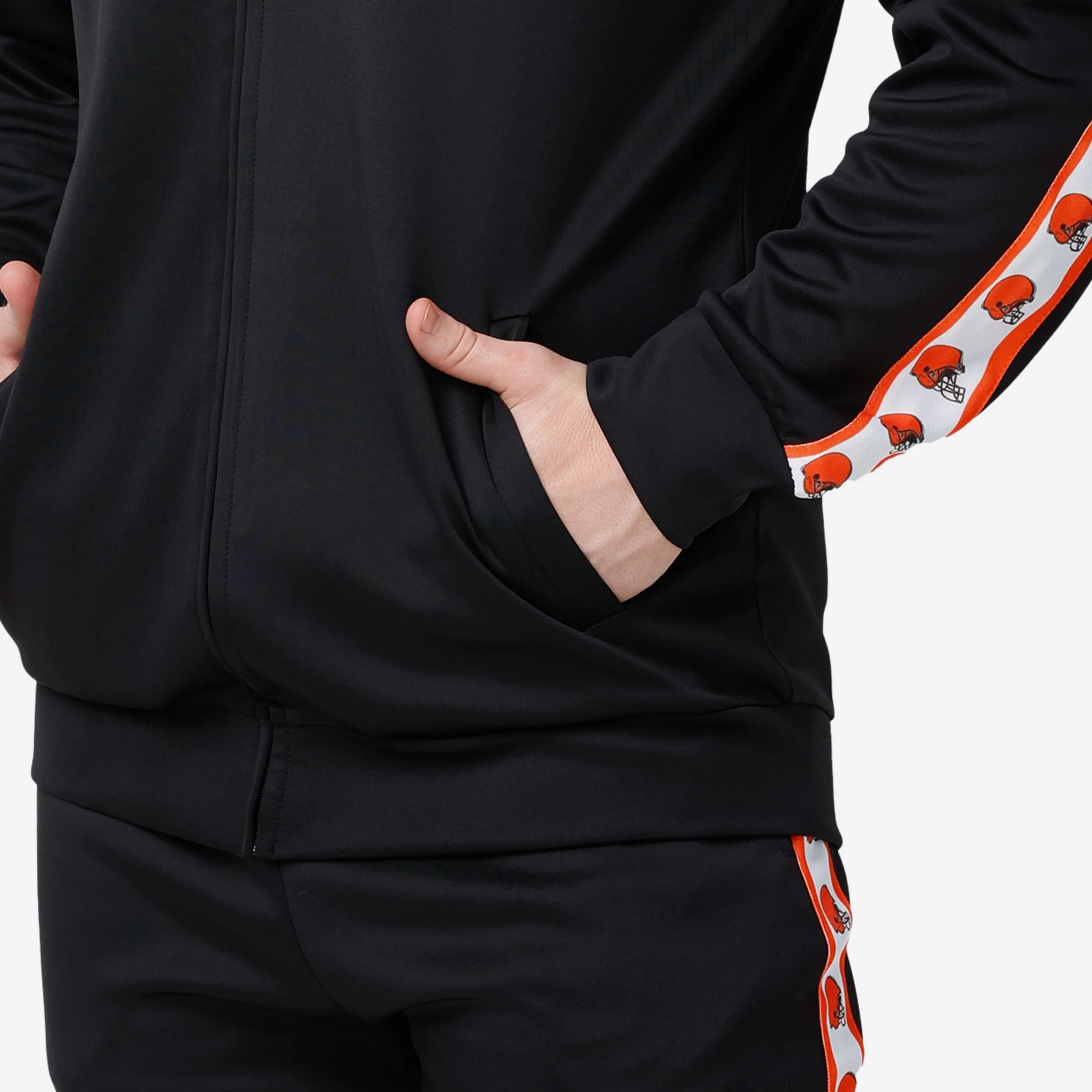 Cleveland Browns Stripe Logo Track Jacket - Image 4