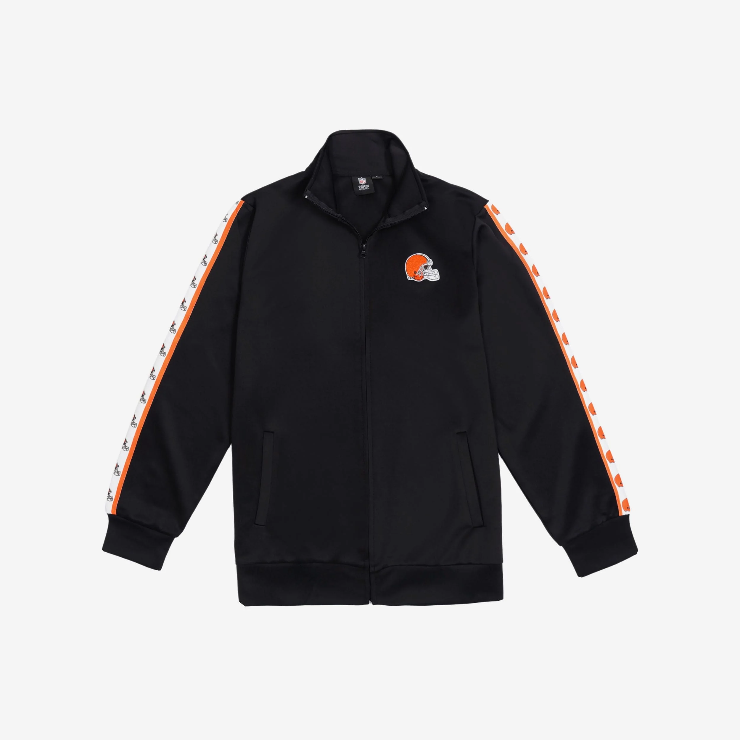 Cleveland Browns Stripe Logo Track Jacket - Image 6