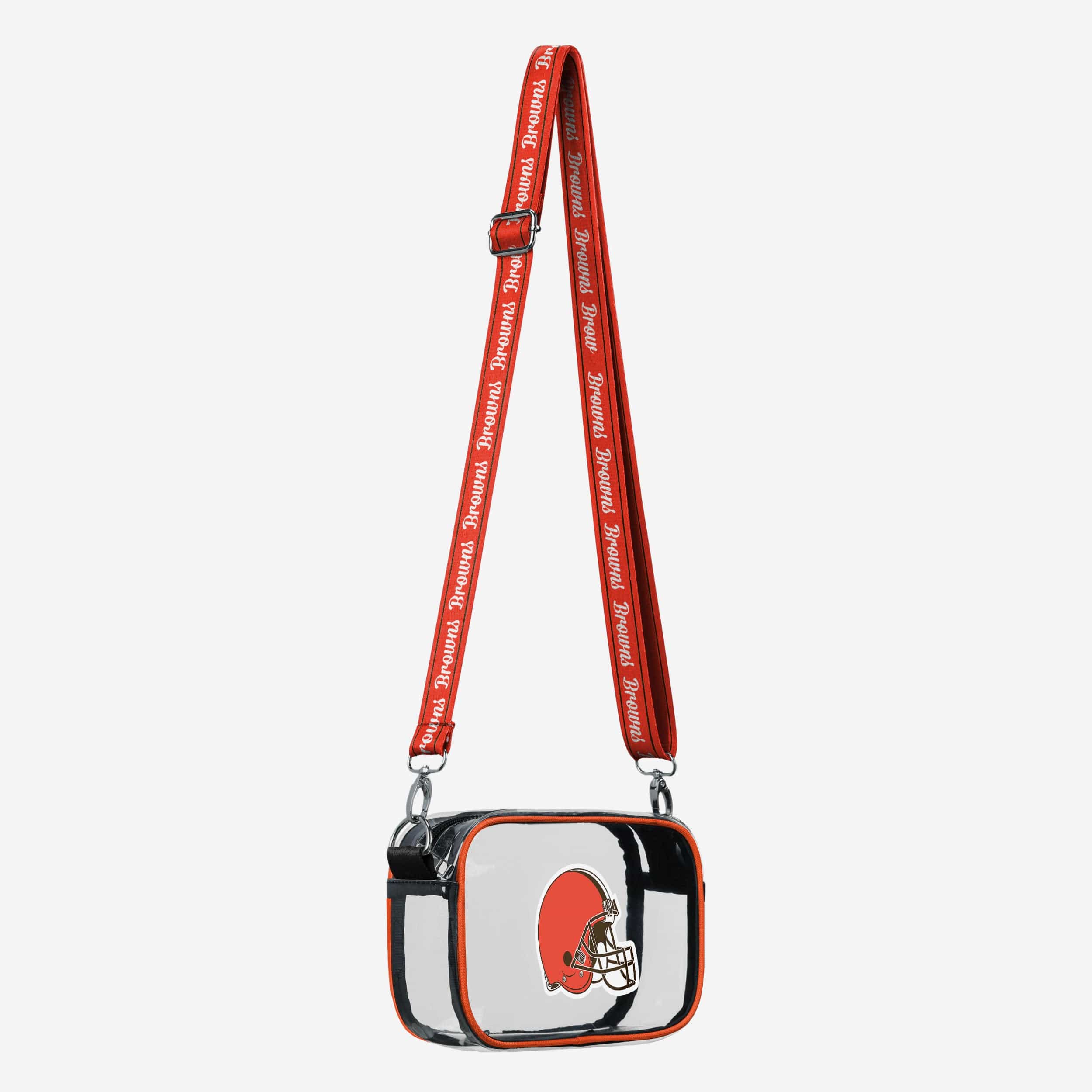 Cleveland Browns Team Stripe Clear Crossbody Bag - Image 2