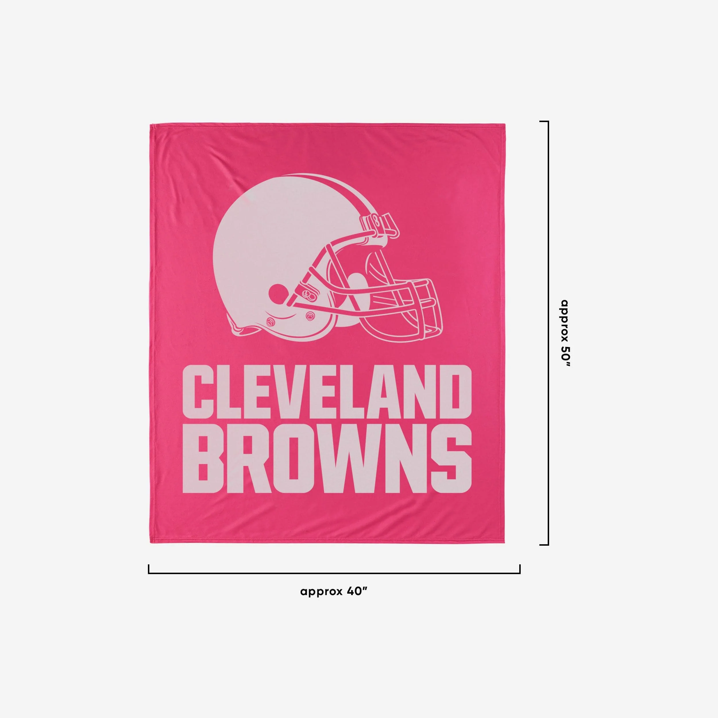 Cleveland Browns Throw Blanket With Plush Unicorn - Image 2