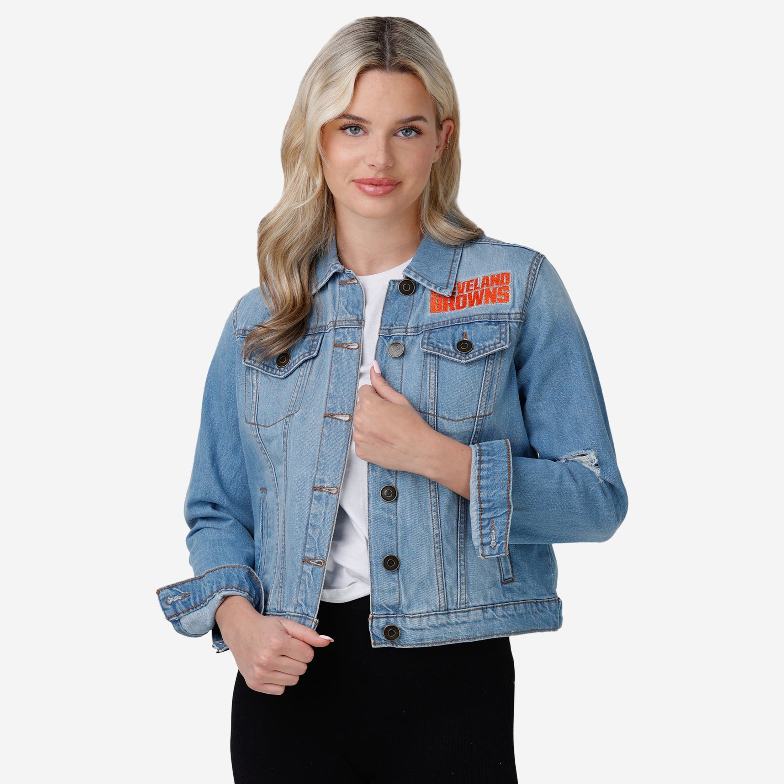 Cleveland Browns Womens Denim Days Jacket