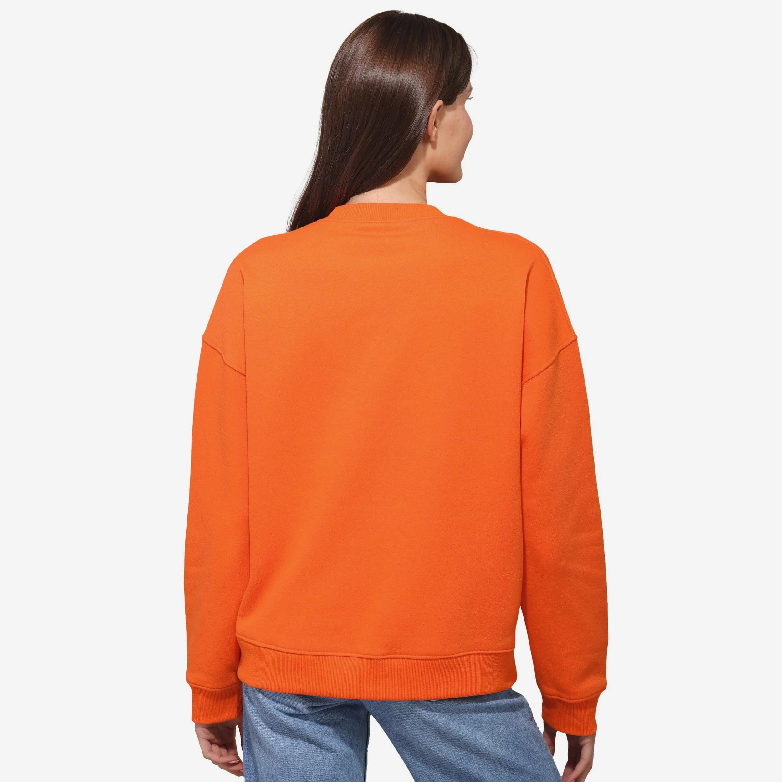 Cleveland Browns Womens Rhinestone Logo Oversized Crew Neck Sweatshirt - Image 3