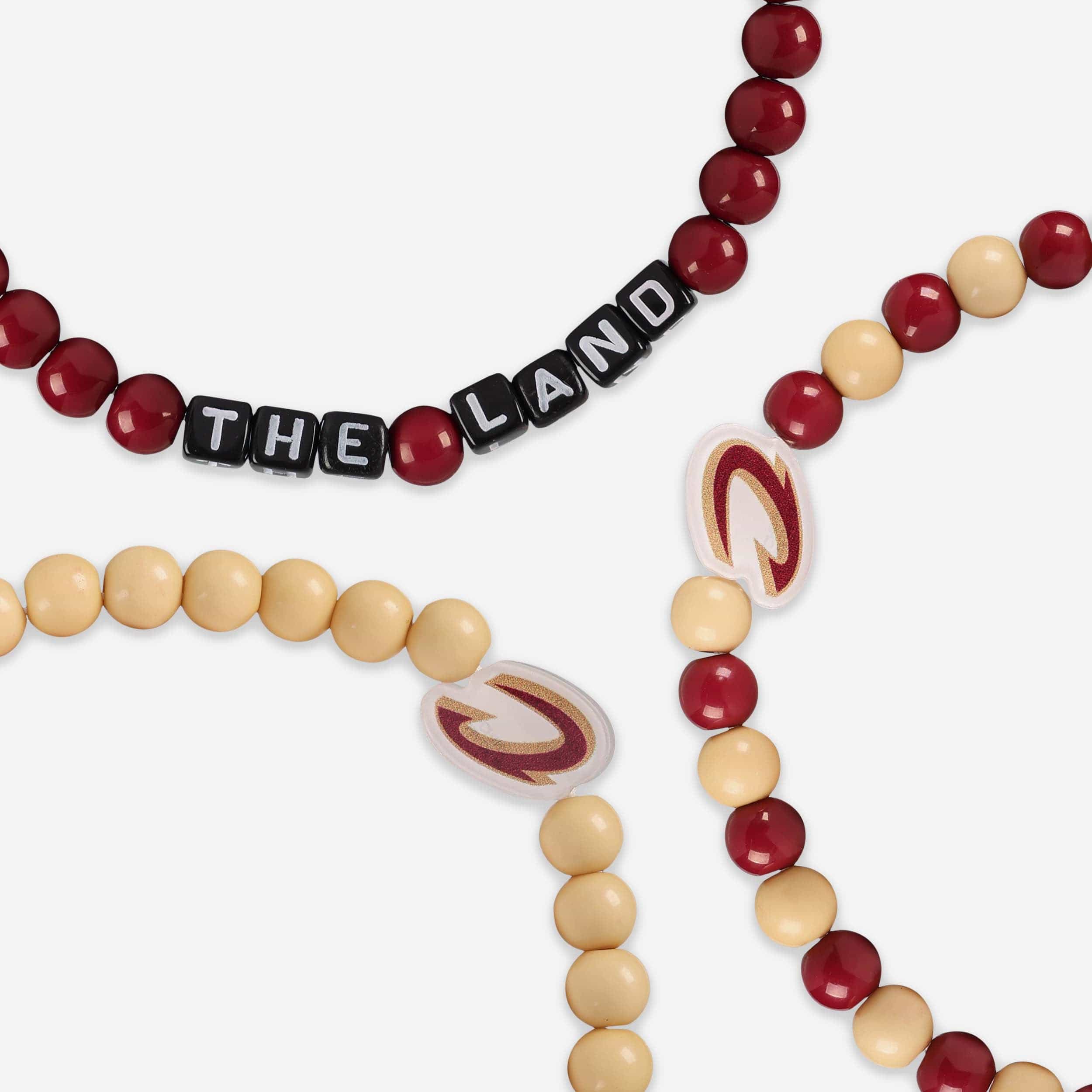 Cleveland Cavaliers 3 Pack Beaded Friendship Bracelet - Image 2
