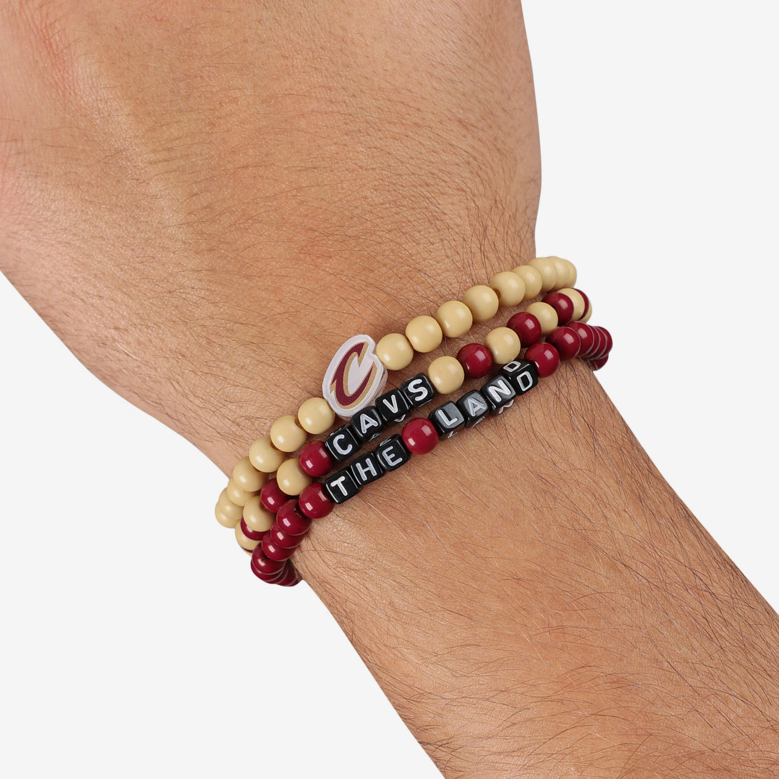Cleveland Cavaliers 3 Pack Beaded Friendship Bracelet - Image 4