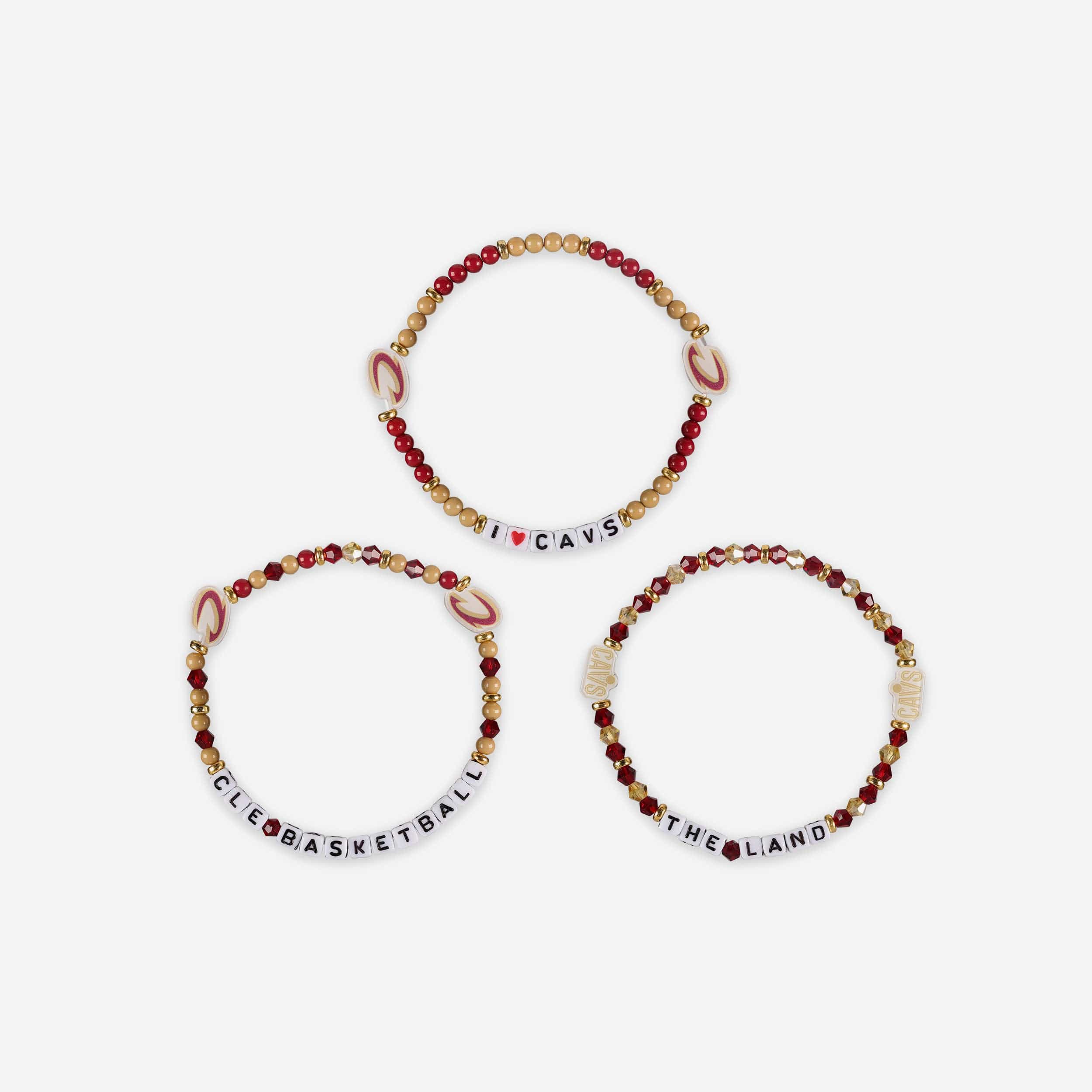 Cleveland Cavaliers 3 Pack Friendship Bracelet - Image 3
